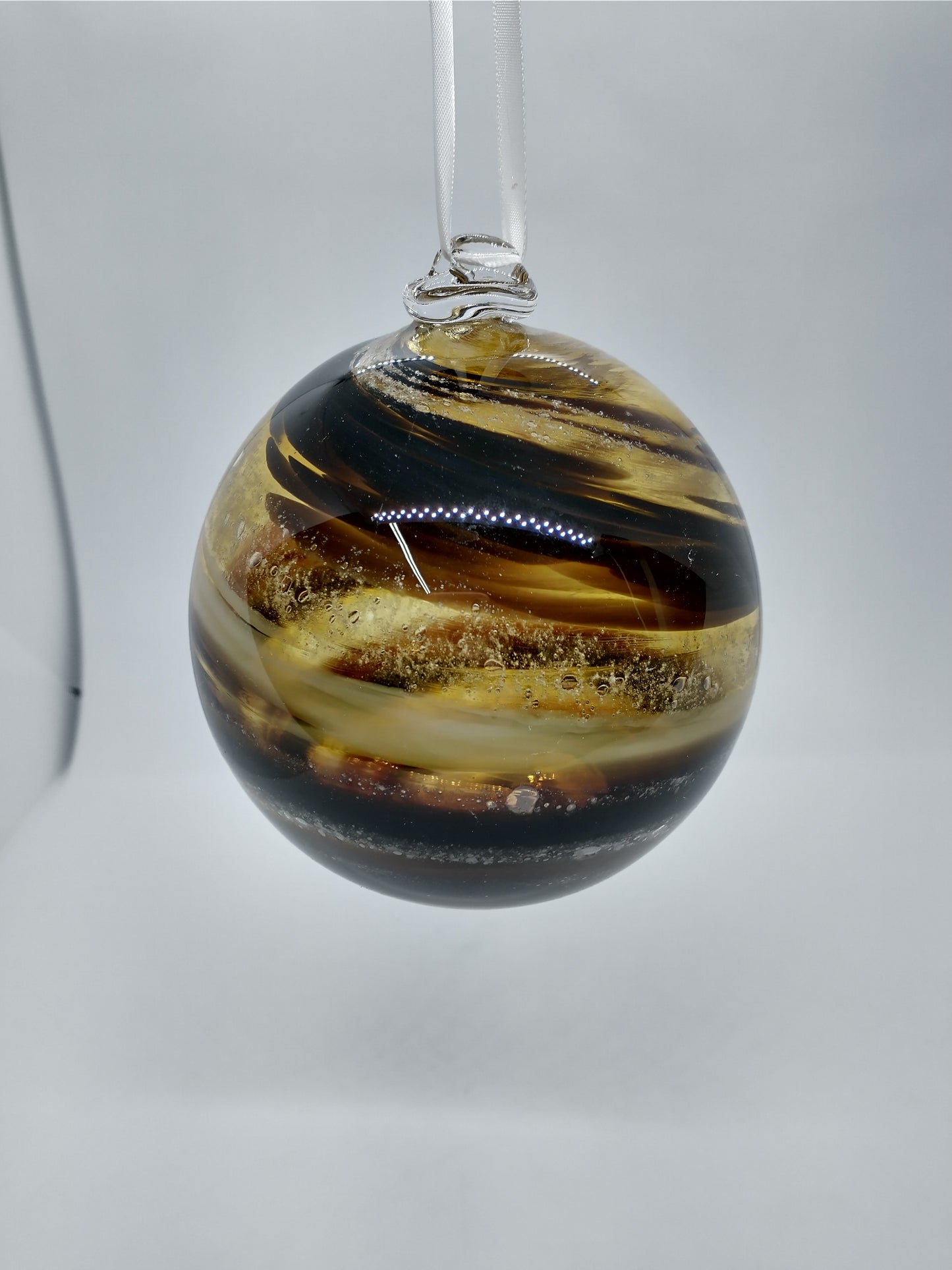 SMALL Ornament suncatcher Glass Memorials Hand Blown Glass Memories Cremation Memorials Ashes