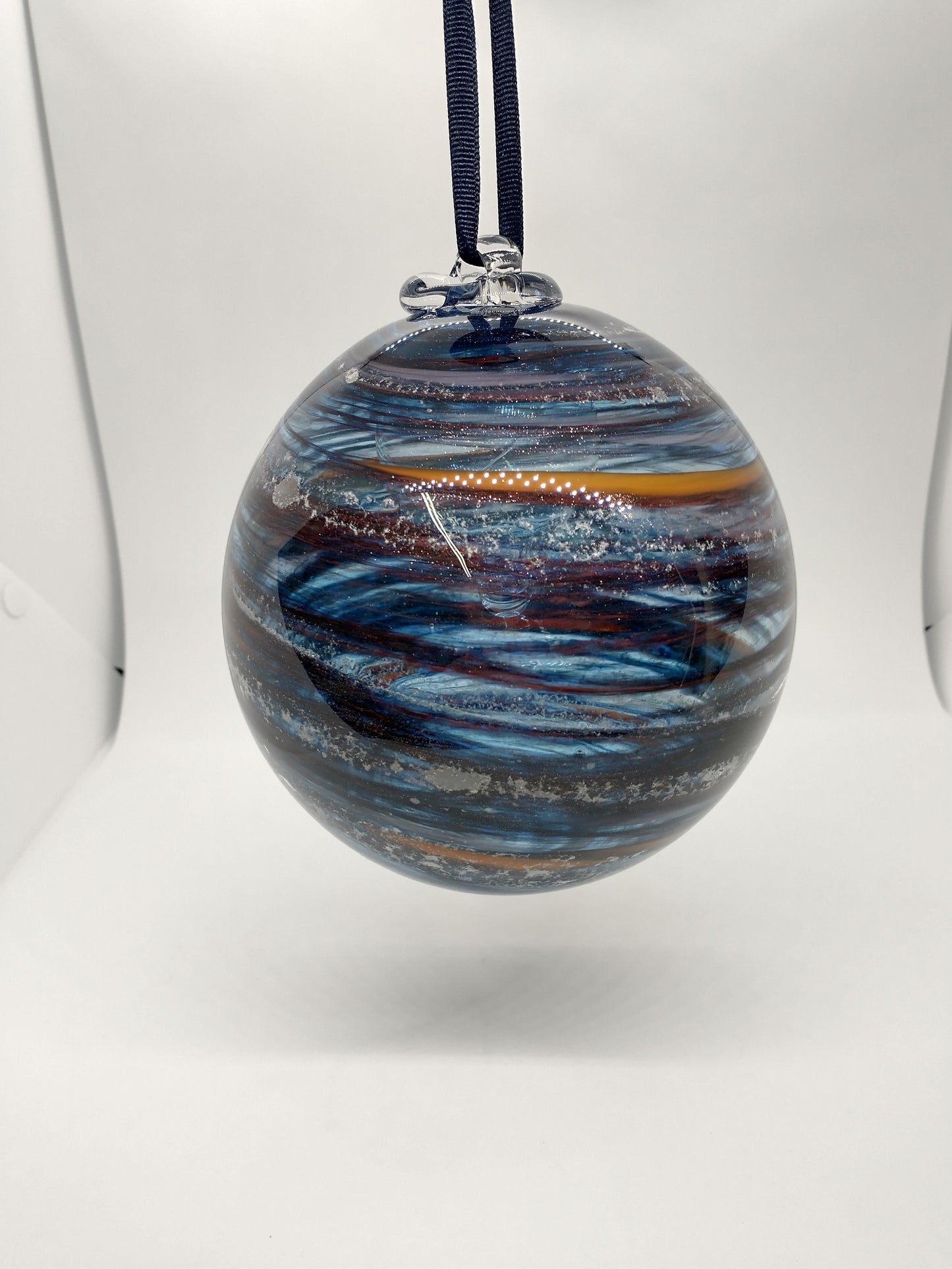 SMALL Ornament suncatcher Glass Memorials Hand Blown Glass Memories Cremation Memorials Ashes