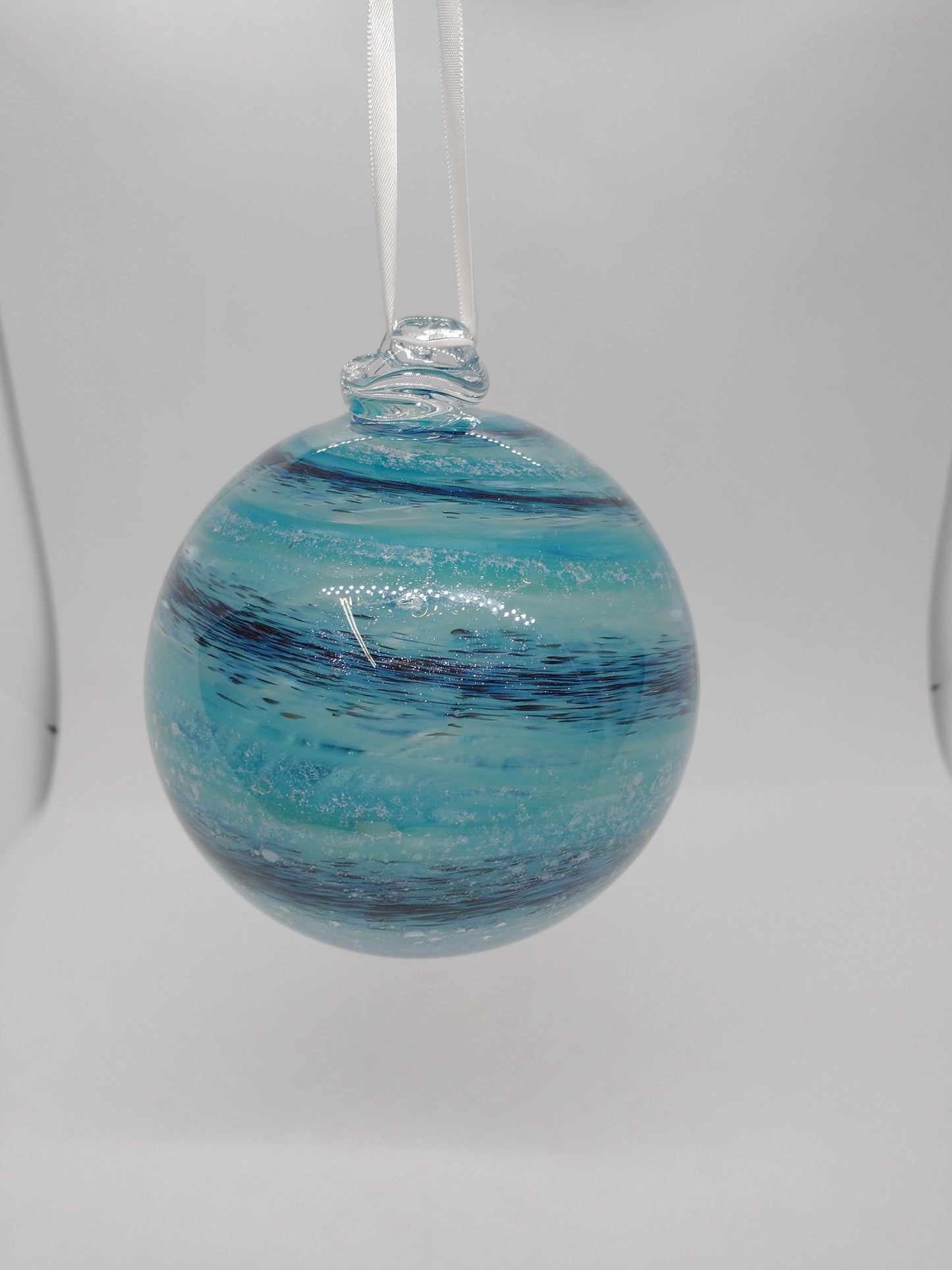 SMALL Ornament suncatcher Glass Memorials Hand Blown Glass Memories Cremation Memorials Ashes