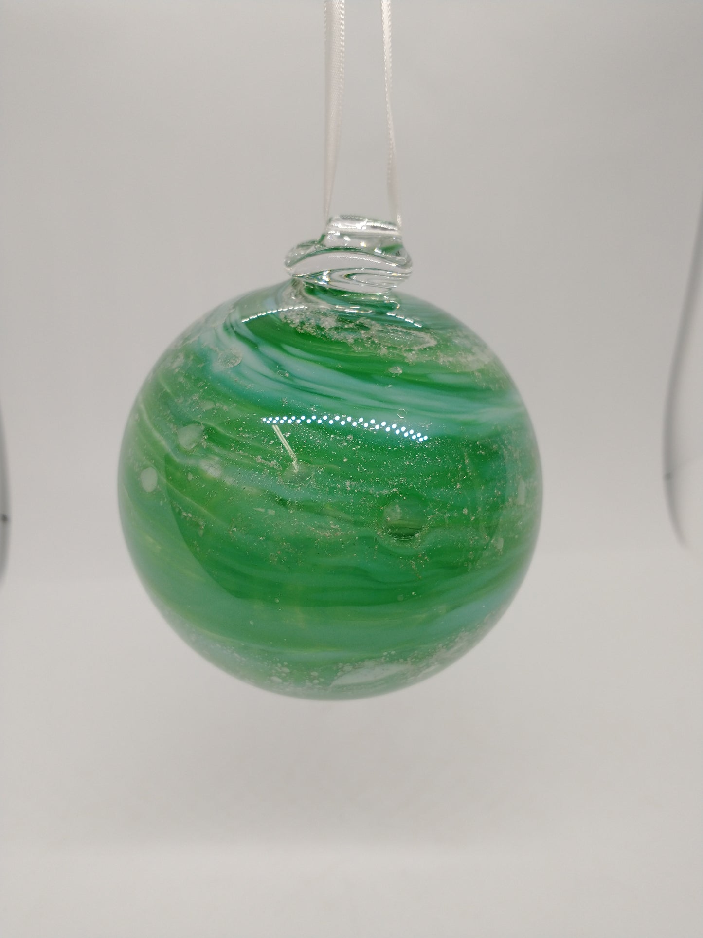 SMALL Ornament suncatcher Glass Memorials Hand Blown Glass Memories Cremation Memorials Ashes