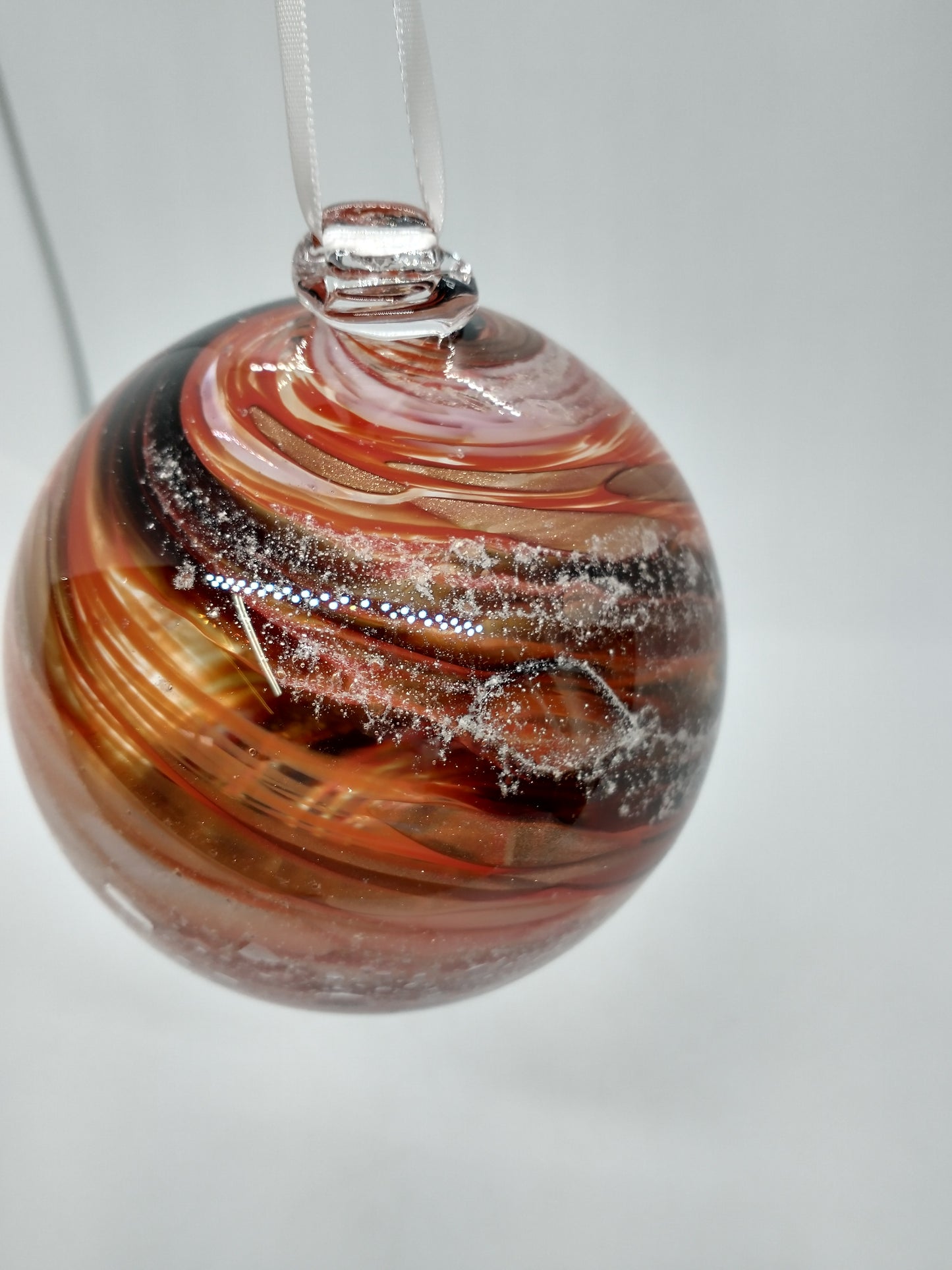 SMALL Ornament suncatcher Glass Memorials Hand Blown Glass Memories Cremation Memorials Ashes