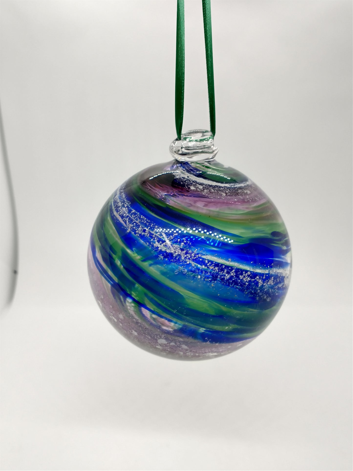 SMALL Ornament suncatcher Glass Memorials Hand Blown Glass Memories Cremation Memorials Ashes