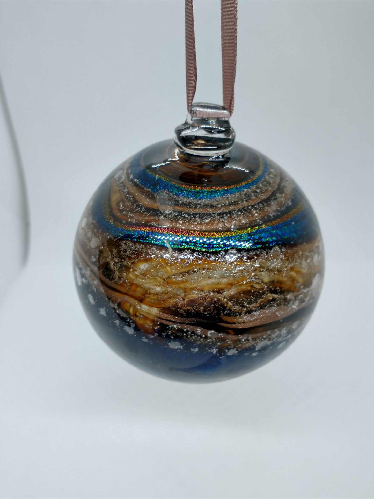 SMALL Ornament suncatcher Glass Memorials Hand Blown Glass Memories Cremation Memorials Ashes