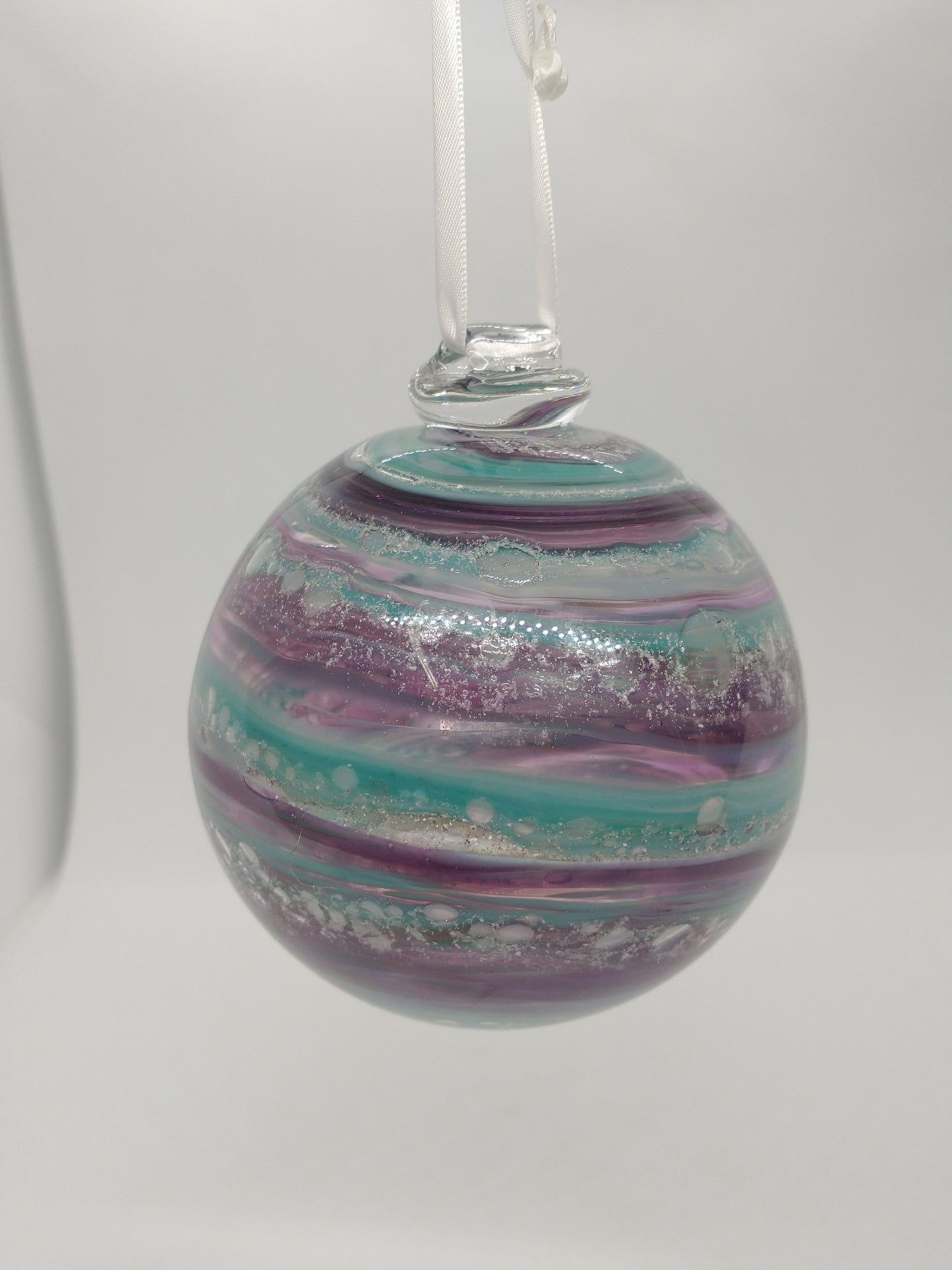 SMALL Ornament suncatcher Glass Memorials Hand Blown Glass Memories Cremation Memorials Ashes