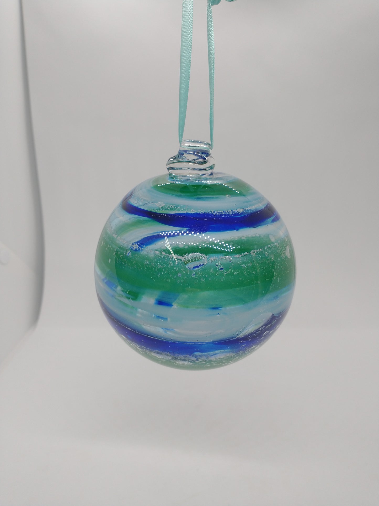 SMALL Ornament suncatcher Glass Memorials Hand Blown Glass Memories Cremation Memorials Ashes