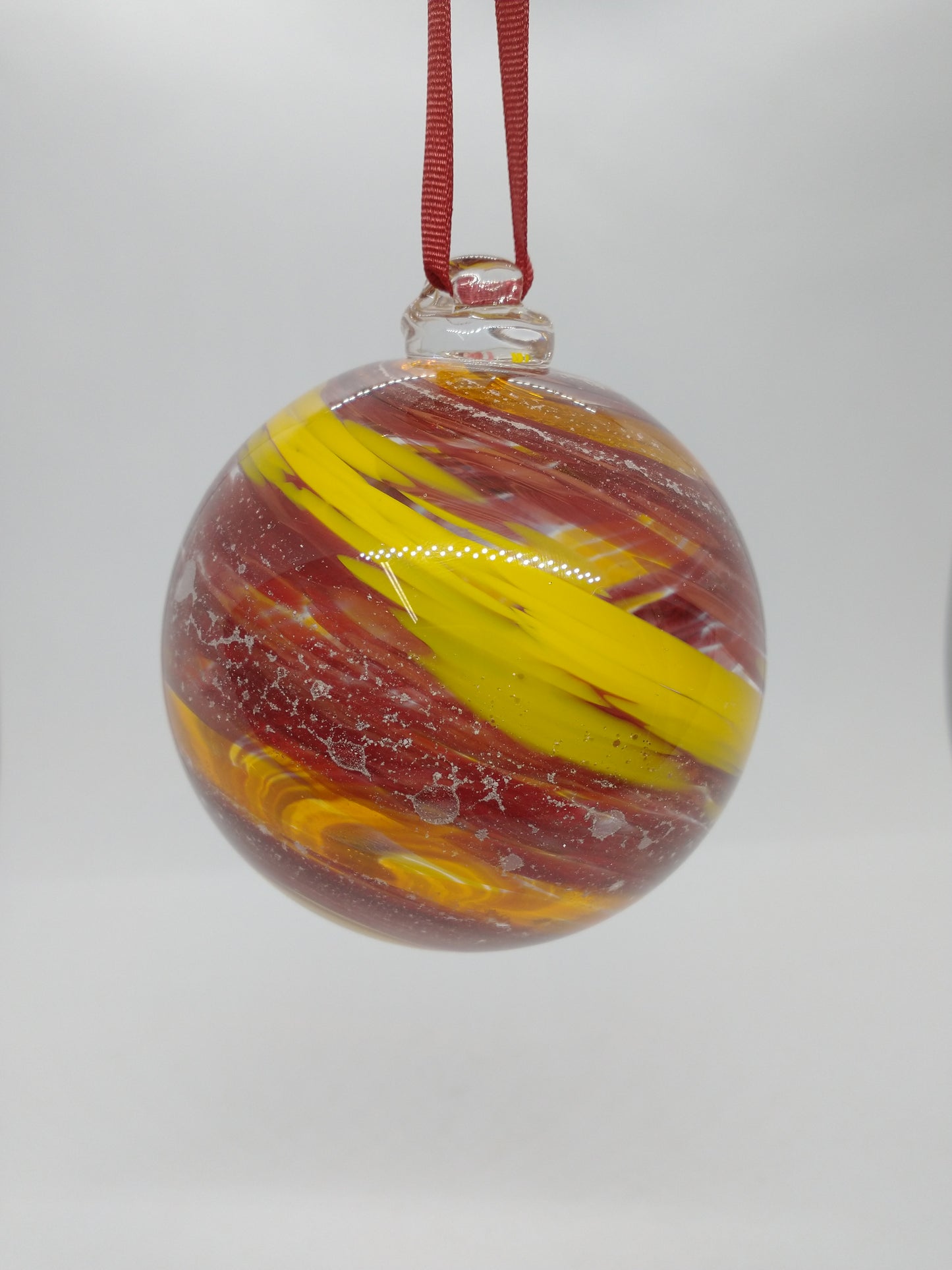 SMALL Ornament suncatcher Glass Memorials Hand Blown Glass Memories Cremation Memorials Ashes