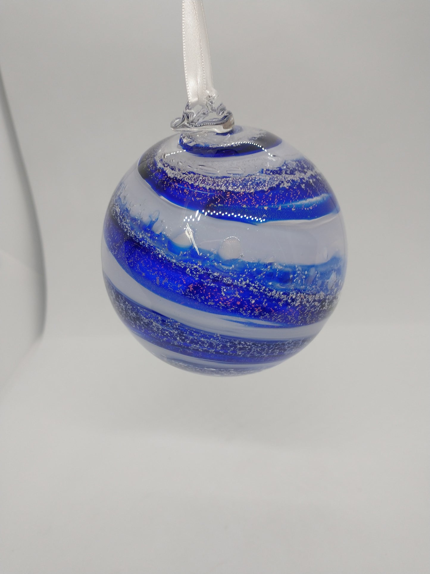 SMALL Ornament suncatcher Glass Memorials Hand Blown Glass Memories Cremation Memorials Ashes