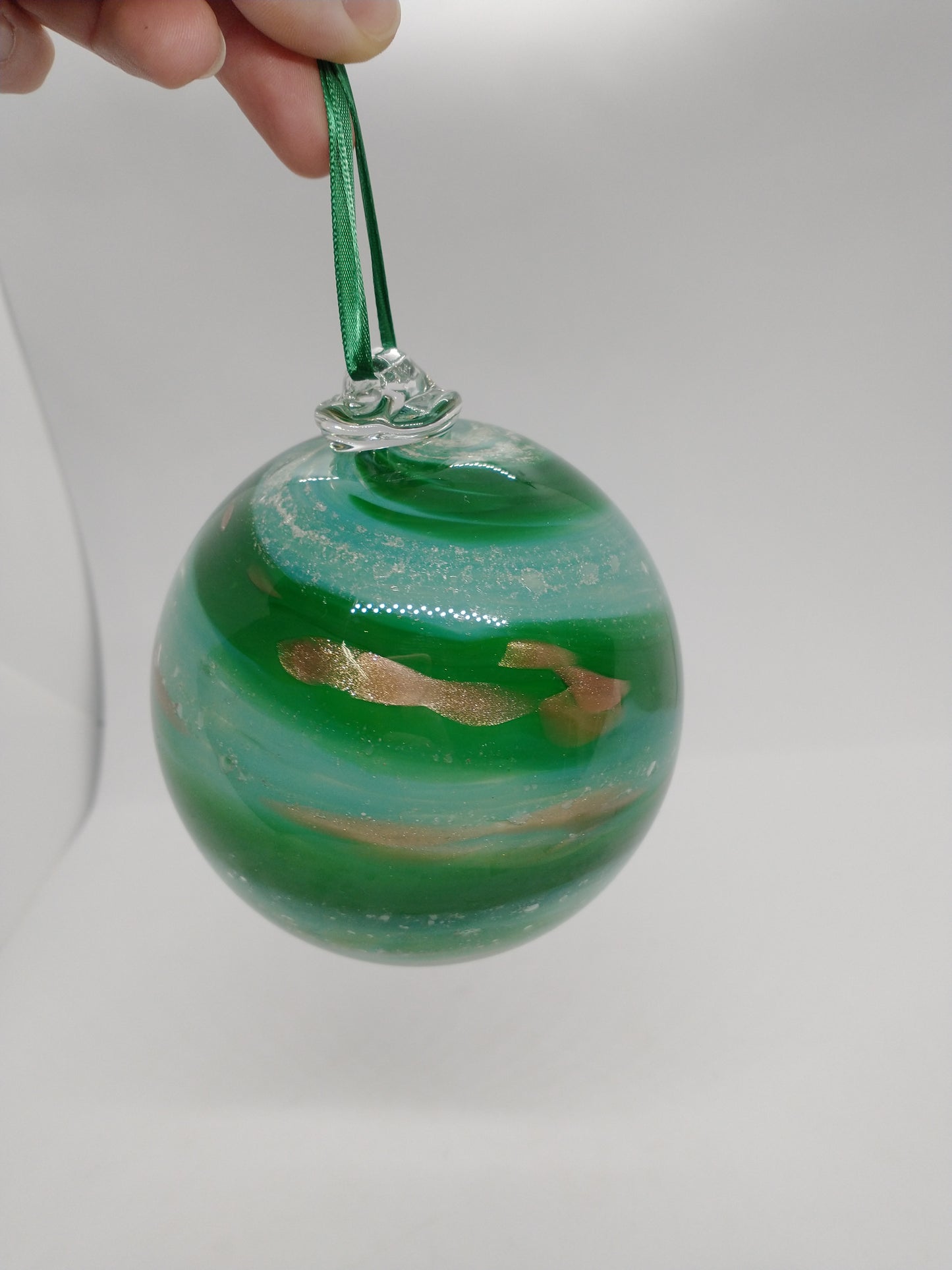 SMALL Ornament suncatcher Glass Memorials Hand Blown Glass Memories Cremation Memorials Ashes