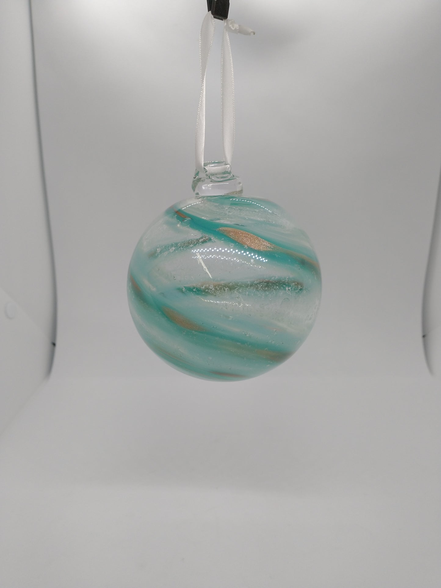 SMALL Ornament suncatcher Glass Memorials Hand Blown Glass Memories Cremation Memorials Ashes