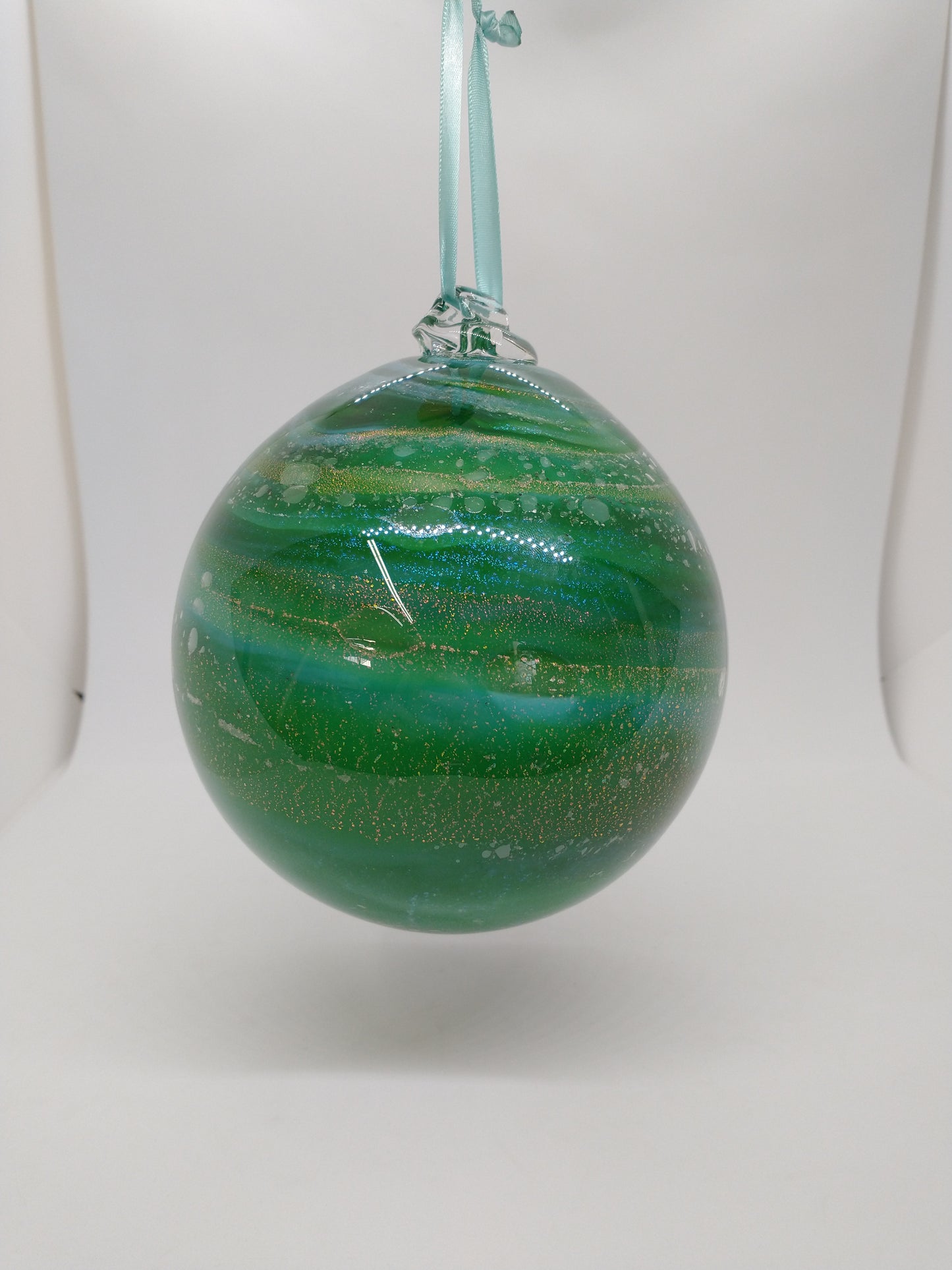 SMALL Ornament suncatcher Glass Memorials Hand Blown Glass Memories Cremation Memorials Ashes