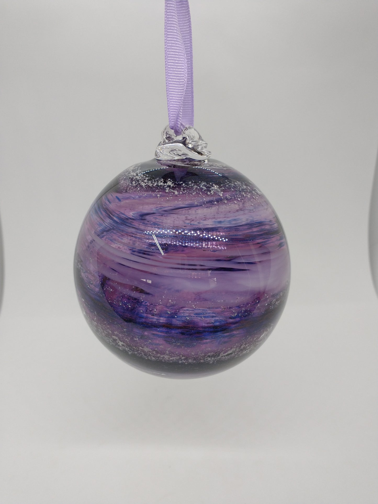 SMALL Ornament suncatcher Glass Memorials Hand Blown Glass Memories Cremation Memorials Ashes