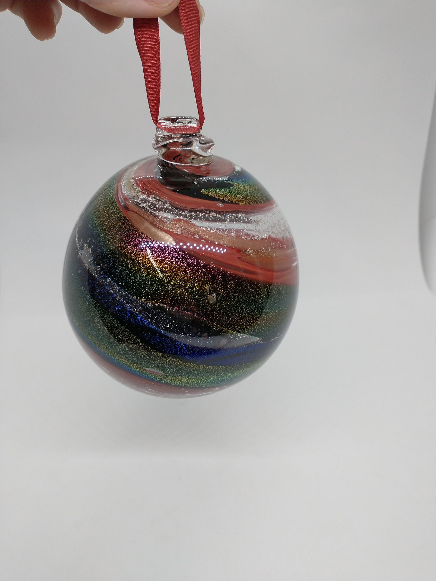 SMALL Ornament suncatcher Glass Memorials Hand Blown Glass Memories Cremation Memorials Ashes