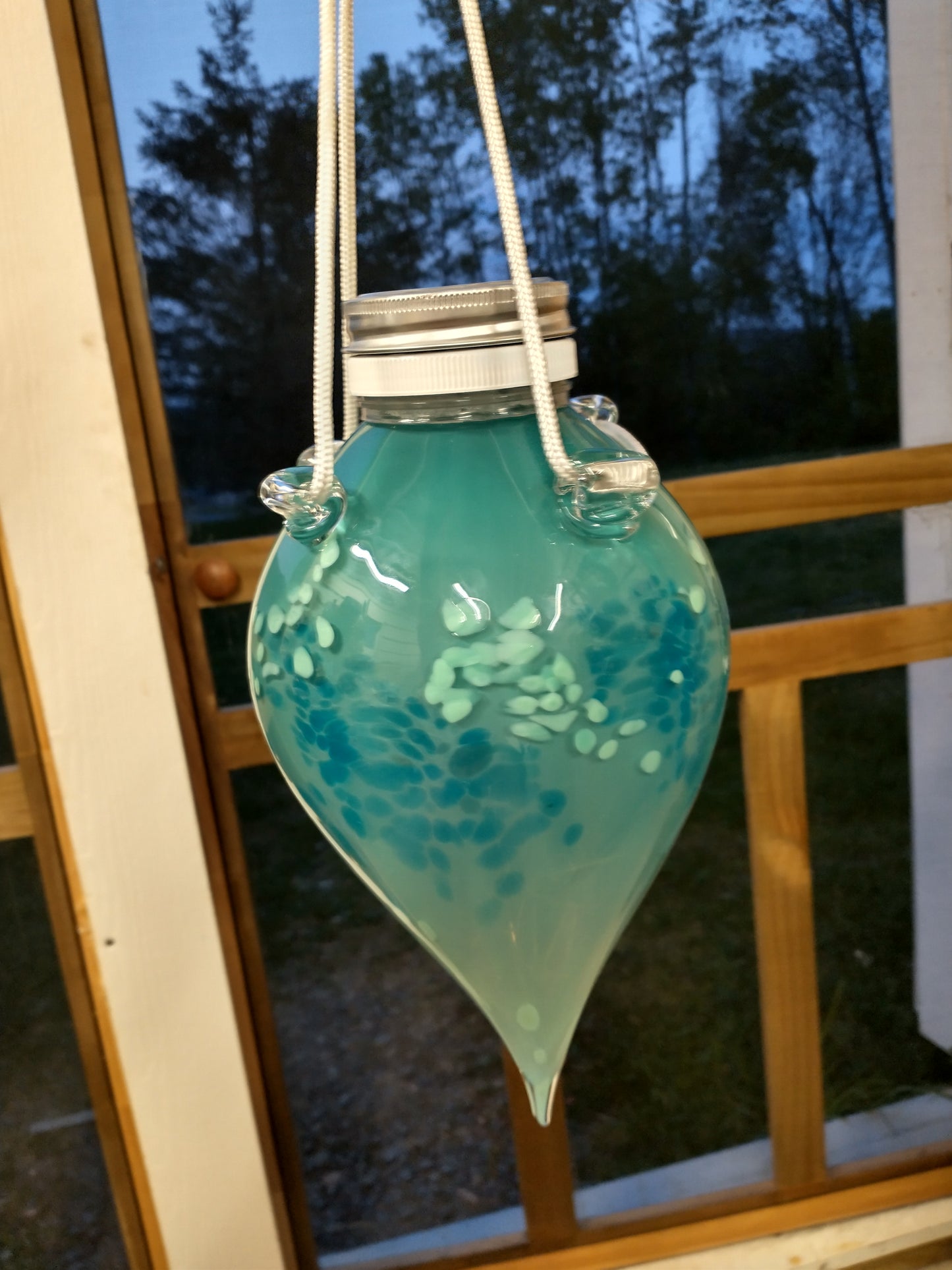 Glass solar lantern Solar LED lantern glass solar light solar lighting outdoor garden solar gazing globe gazing ball hanging lantern