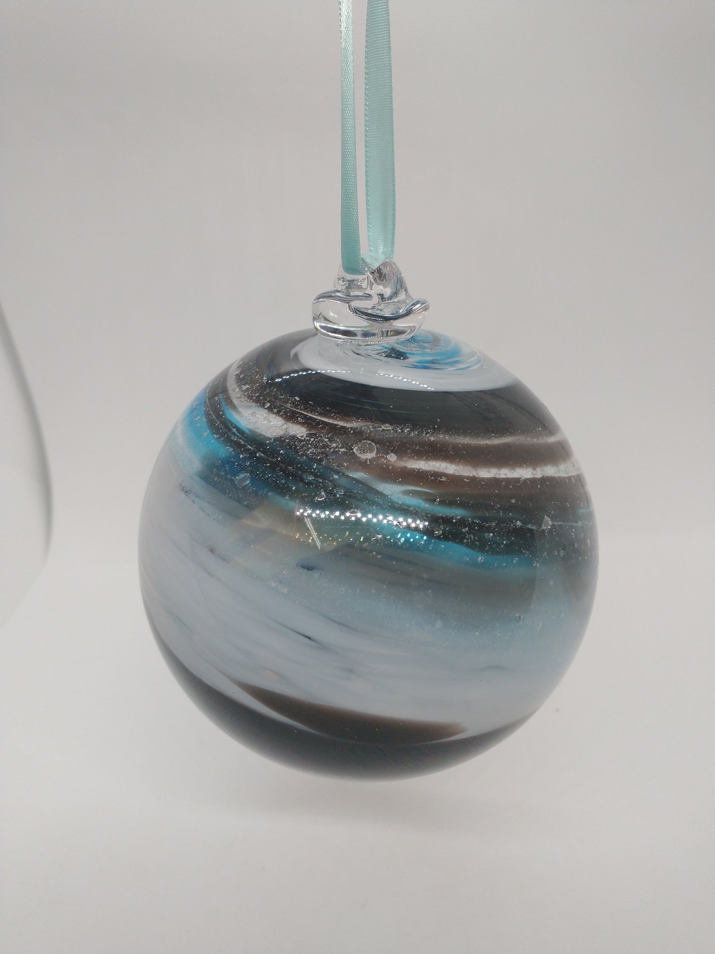 SMALL Ornament suncatcher Glass Memorials Hand Blown Glass Memories Cremation Memorials Ashes