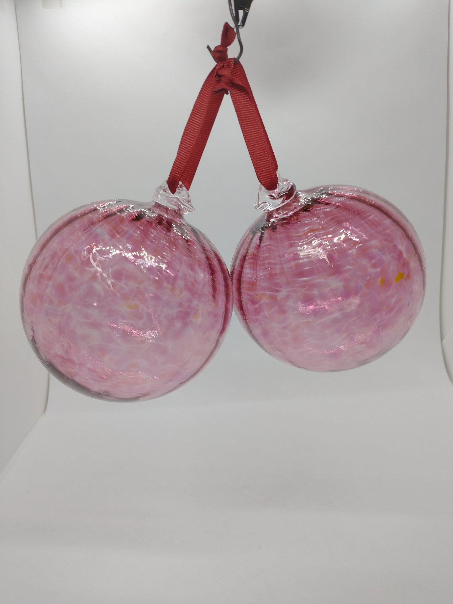 July Ruby Birthstone Ornaments Hand Blown Glass Ornament suncatcher Garden Ball home decor