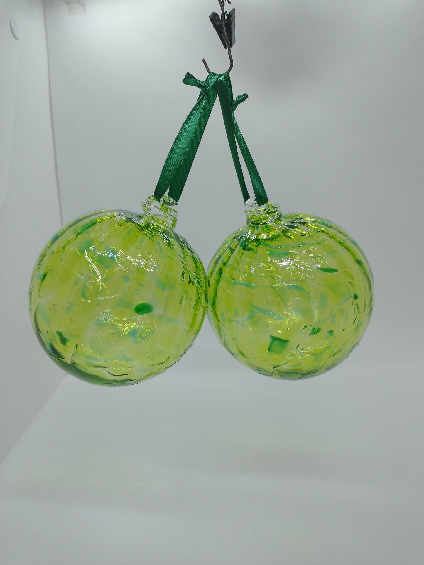 January Birthstone Ornaments Hand Blown Glass Ornament suncatcher Garden Ball home decor