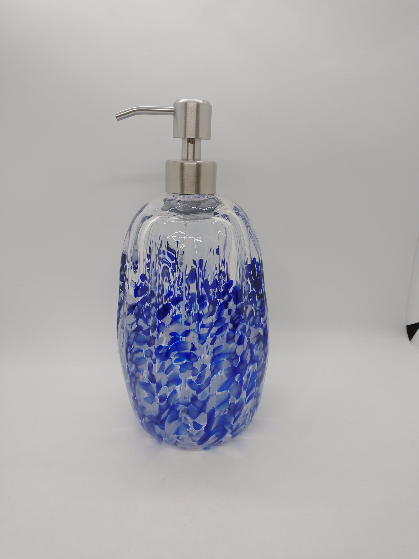 Hand blown Glass soap pump Soap dispenser hand blown glass soap pump lotion dispenser kitchen bathroom liquid soap