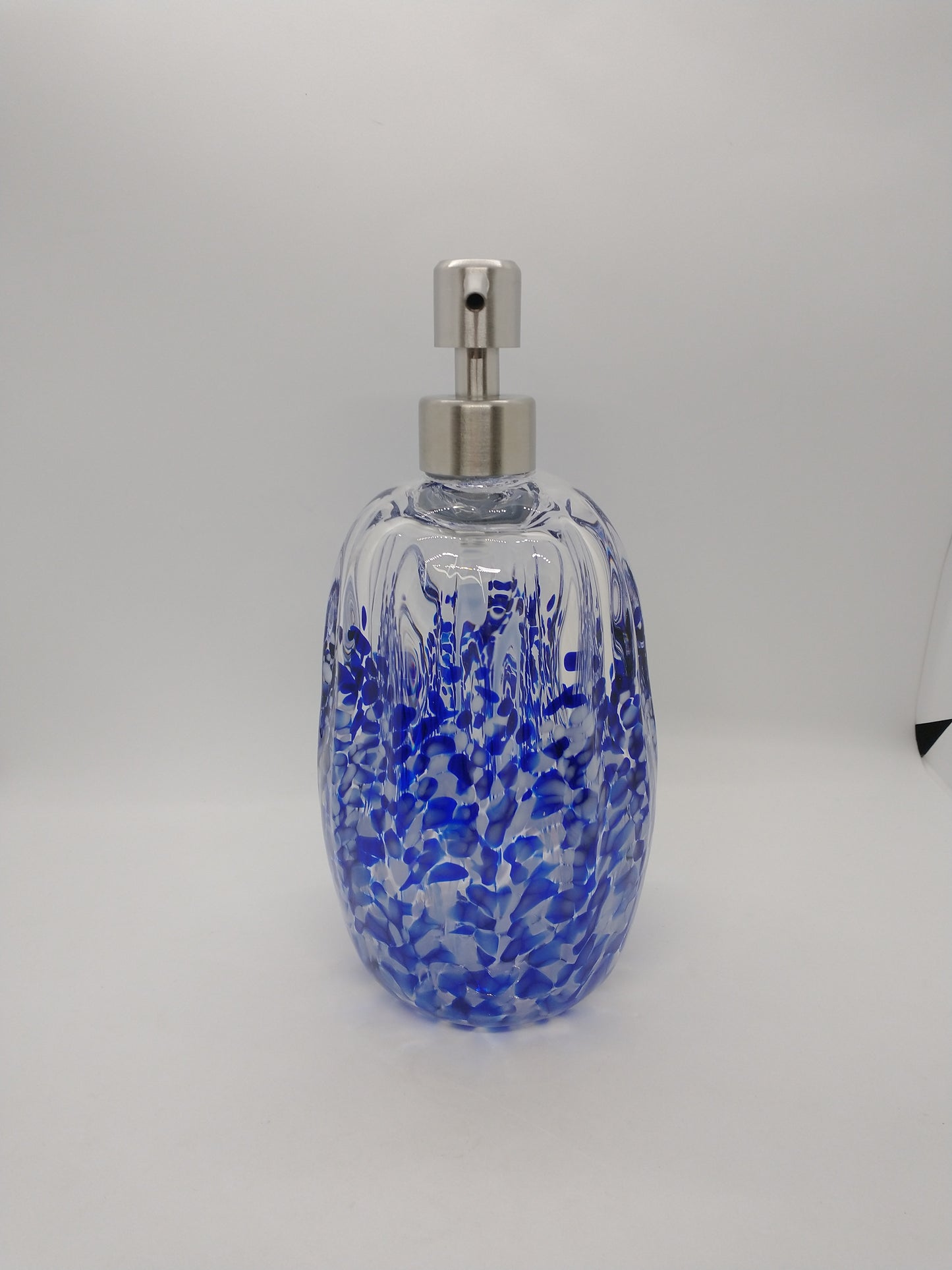 Hand blown Glass soap pump Soap dispenser hand blown glass soap pump lotion dispenser kitchen bathroom liquid soap