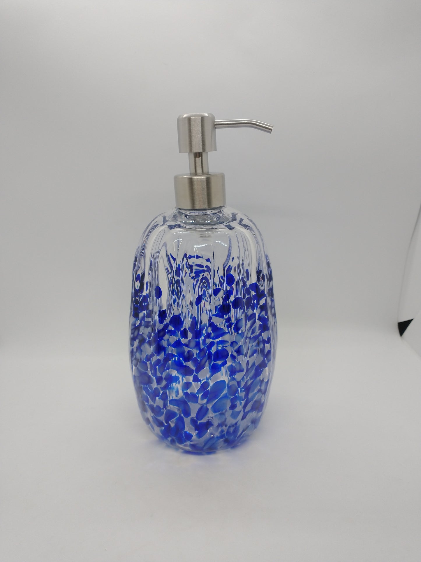Hand blown Glass soap pump Soap dispenser hand blown glass soap pump lotion dispenser kitchen bathroom liquid soap