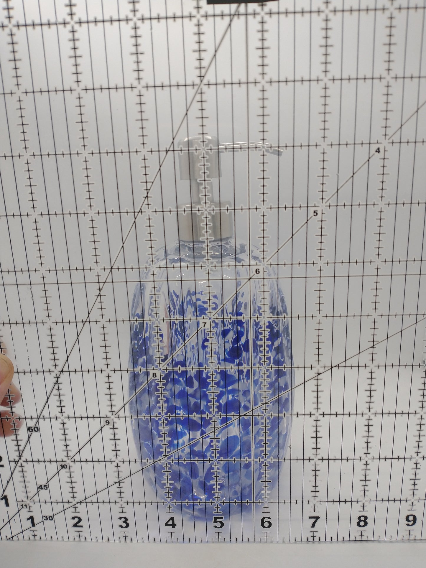 Hand blown Glass soap pump Soap dispenser hand blown glass soap pump lotion dispenser kitchen bathroom liquid soap