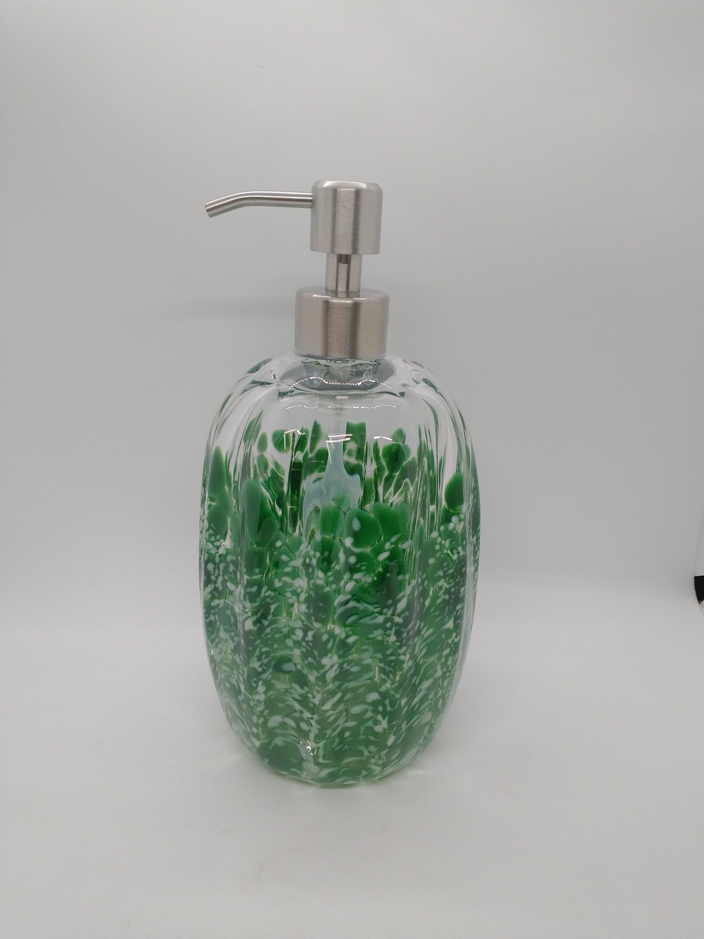 Hand blown Glass soap pump Soap dispenser hand blown glass soap pump lotion dispenser kitchen bathroom liquid soap