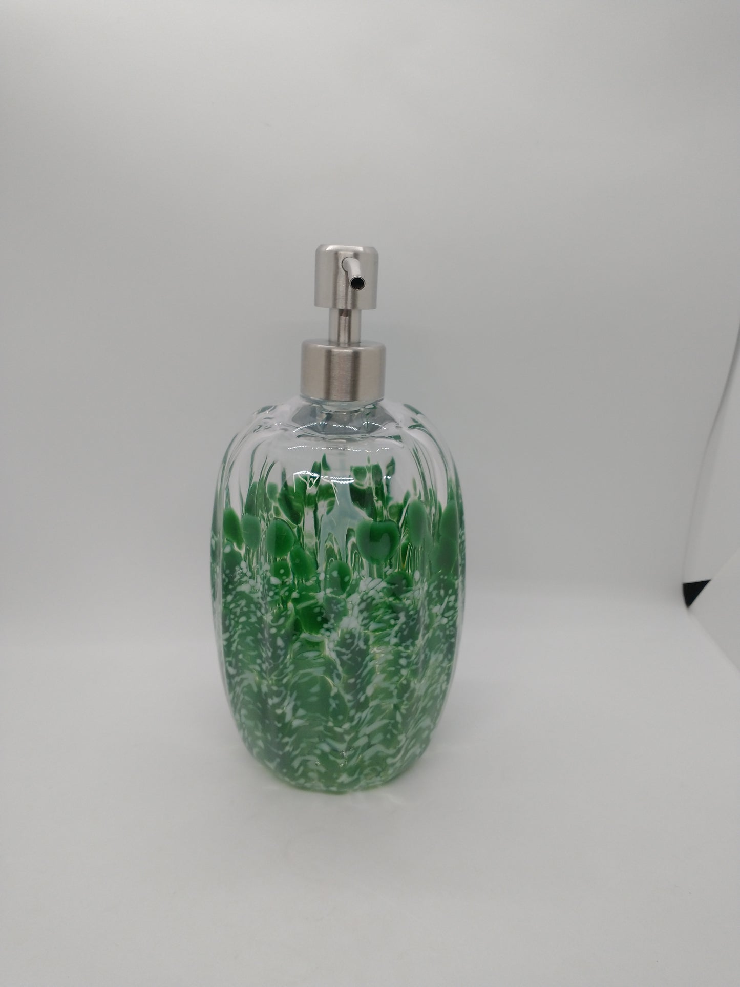 Hand blown Glass soap pump Soap dispenser hand blown glass soap pump lotion dispenser kitchen bathroom liquid soap