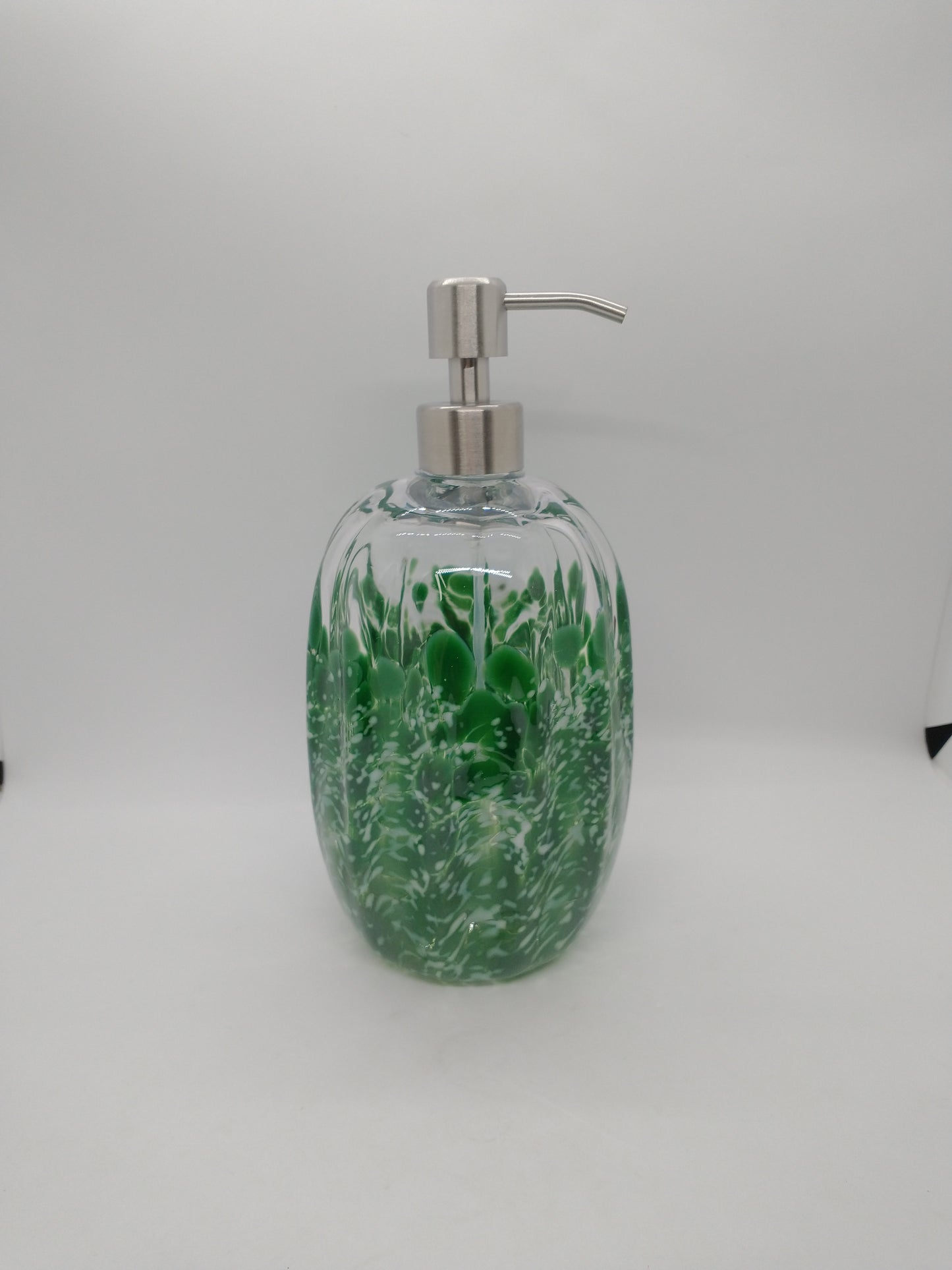 Hand blown Glass soap pump Soap dispenser hand blown glass soap pump lotion dispenser kitchen bathroom liquid soap