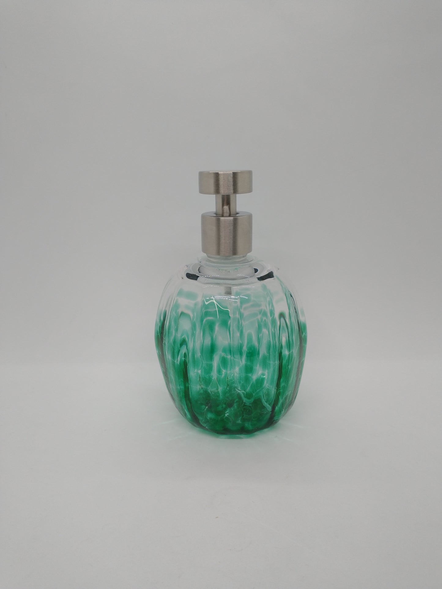 FOAMING Soap pump glass Soap dispenser hand blown glass soap pump dispenser kitchen bathroom liquid soap