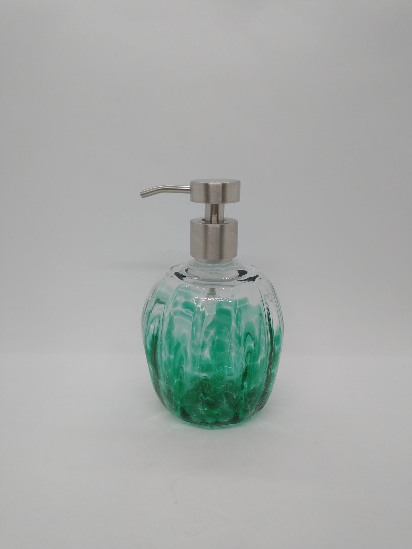 FOAMING Soap pump glass Soap dispenser hand blown glass soap pump dispenser kitchen bathroom liquid soap