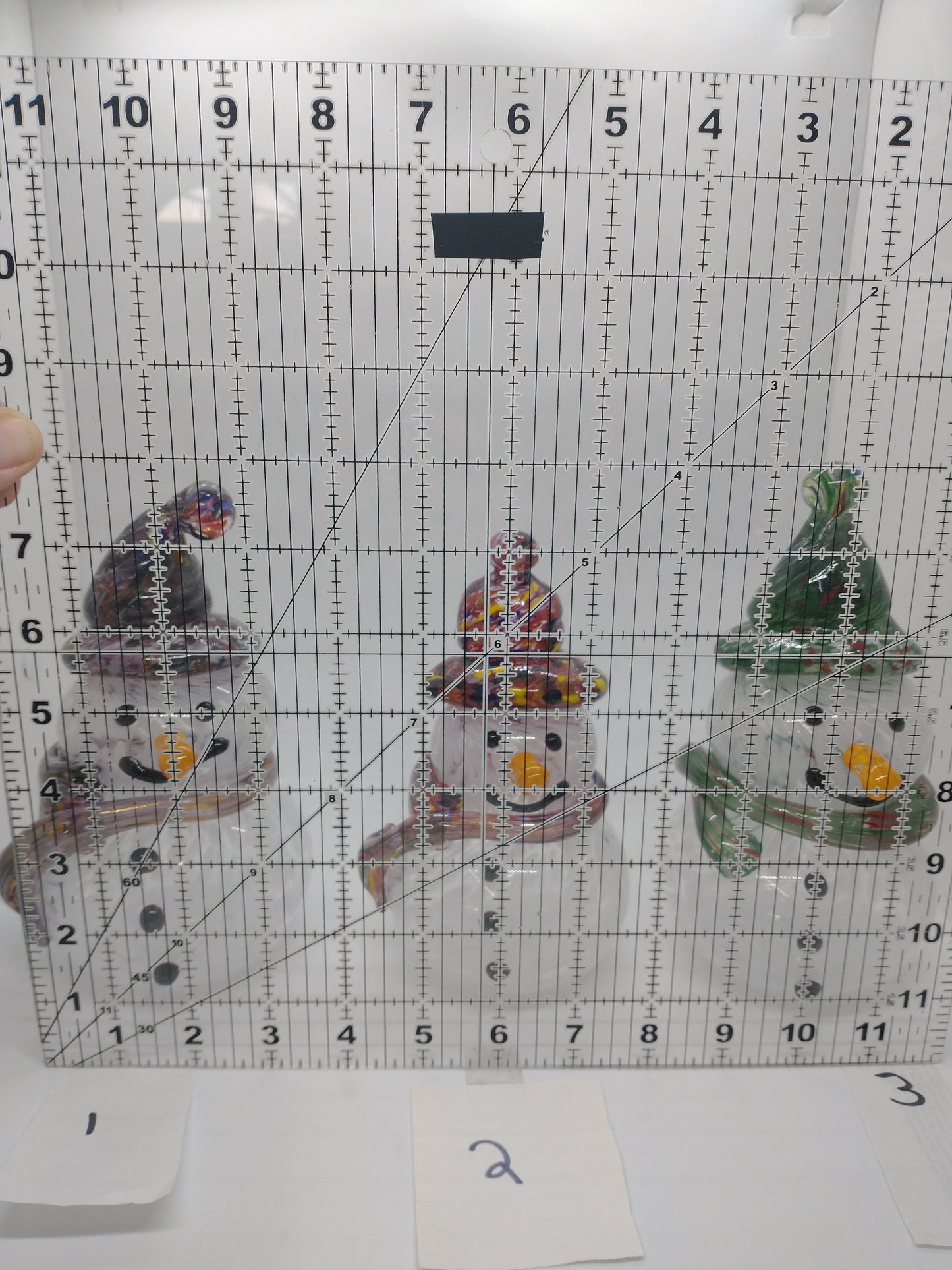 Glass Snowman frosty the snowman glass snowmen Hand Blown Glass Snowmen Decorative winter snowman Christmas snow decorative