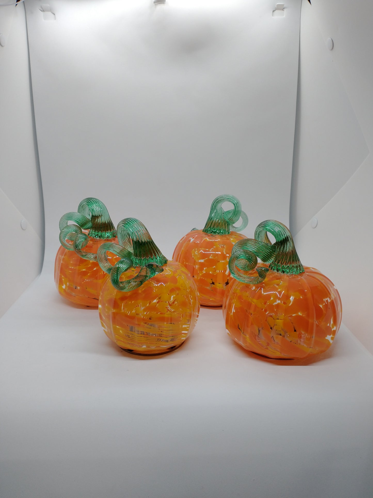 Single Light up Glass pumpkin Hand Blown Glass Pumpkin fall squash pumpkins the pumpkin store