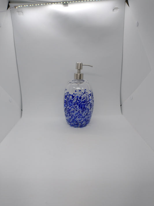 Glass Soap dispenser hand blown glass soap pump lotion dispenser kitchen bathroom liquid soap