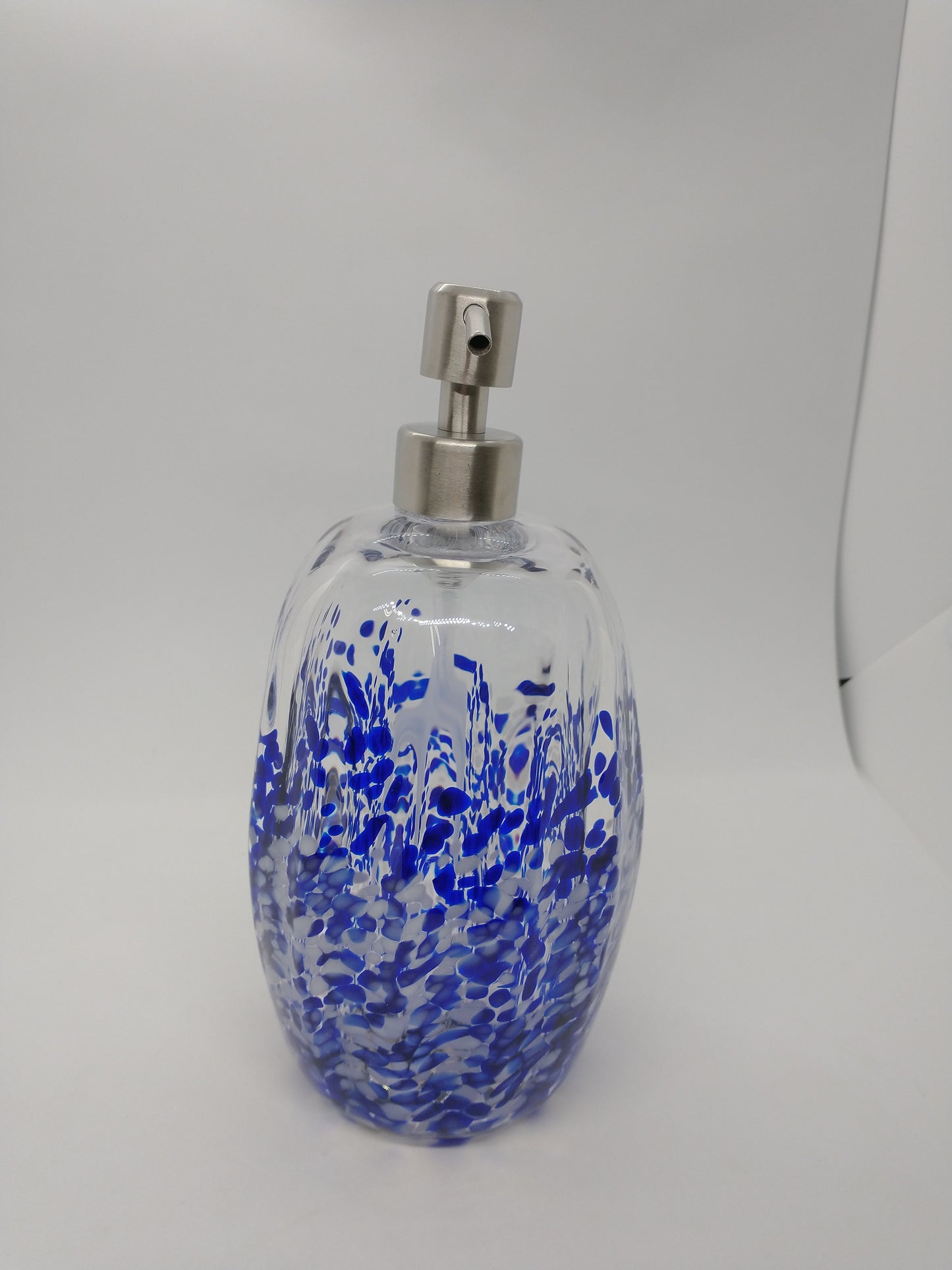 Glass Soap dispenser hand blown glass soap pump lotion dispenser kitchen bathroom liquid soap