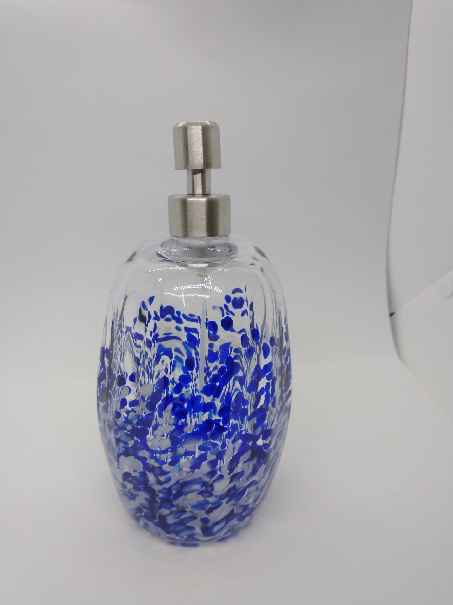 Glass Soap dispenser hand blown glass soap pump lotion dispenser kitchen bathroom liquid soap