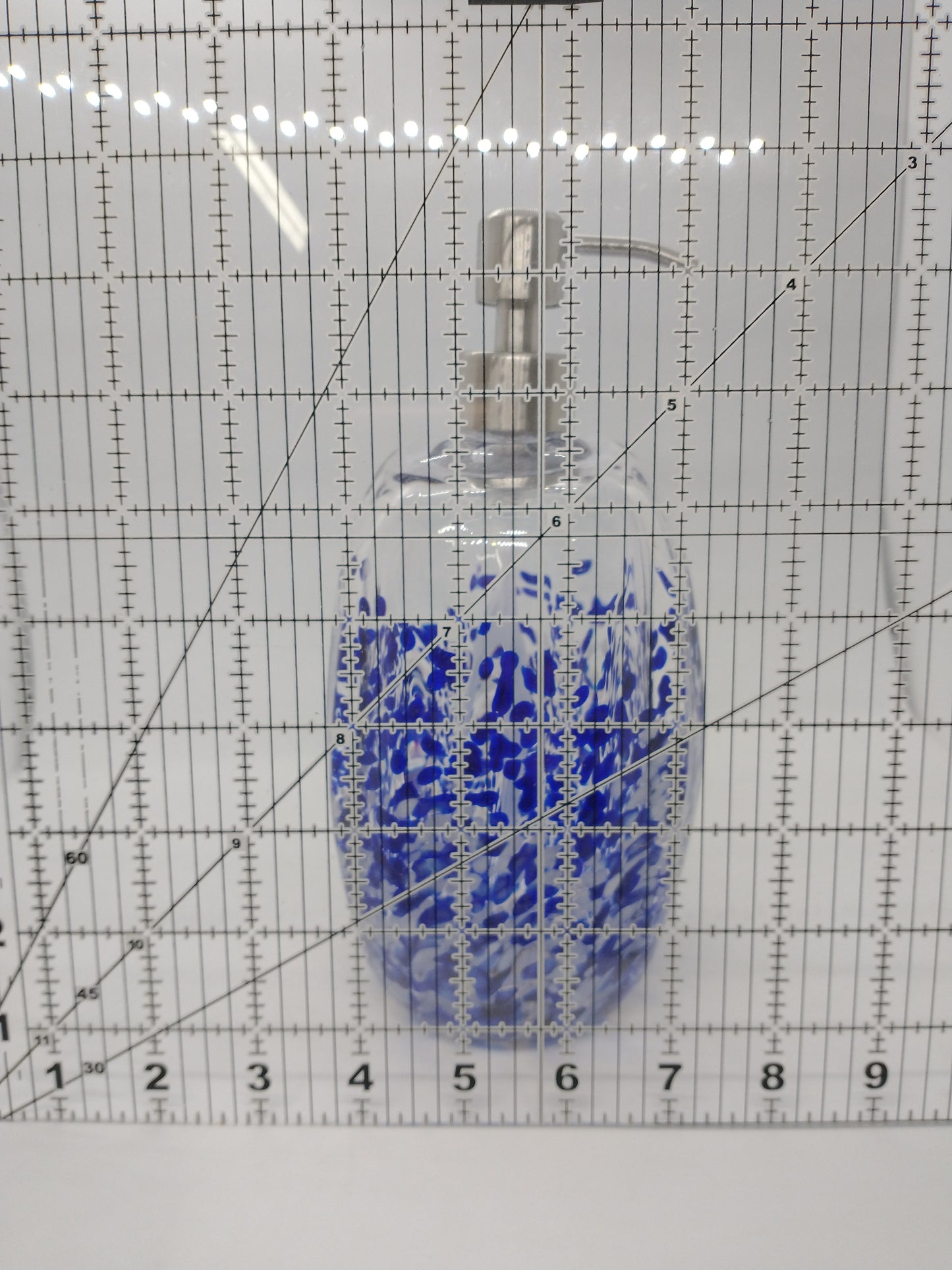 Glass Soap dispenser hand blown glass soap pump lotion dispenser kitchen bathroom liquid soap
