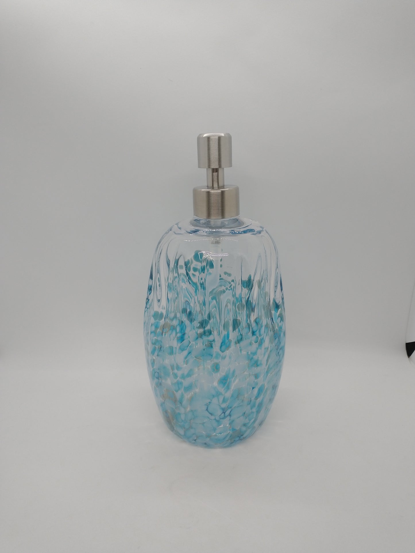 Hand blown Glass soap pump Soap dispenser hand blown glass soap pump lotion dispenser kitchen bathroom liquid soap
