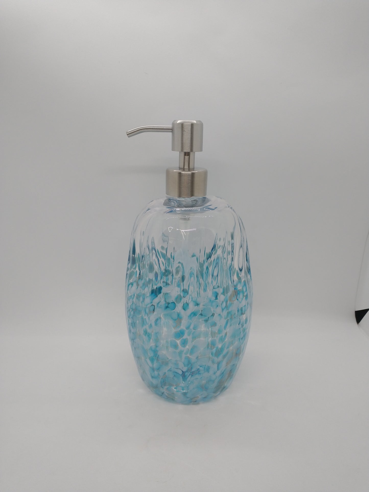 Hand blown Glass soap pump Soap dispenser hand blown glass soap pump lotion dispenser kitchen bathroom liquid soap