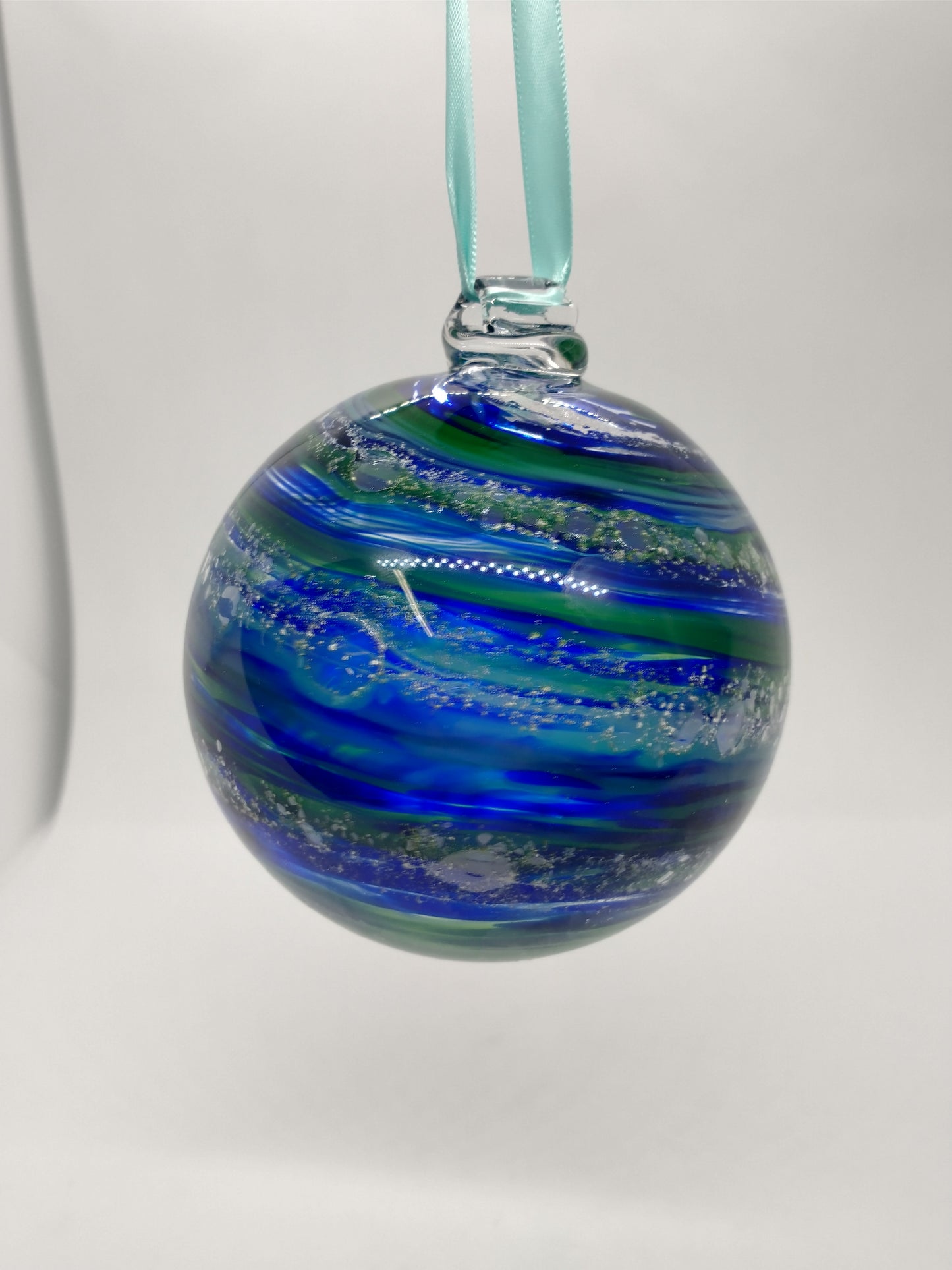 SMALL Ornament suncatcher Glass Memorials Hand Blown Glass Memories Cremation Memorials Ashes