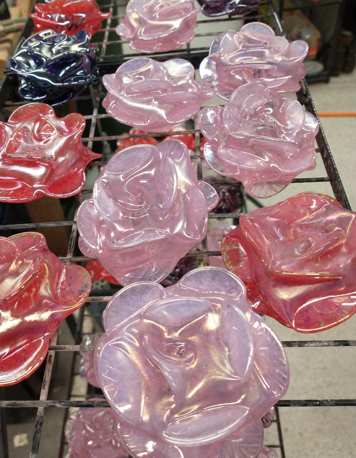 Glass Rose Bud SINGLE glass Roses glass roses valentines day roses red roses hand blown glass