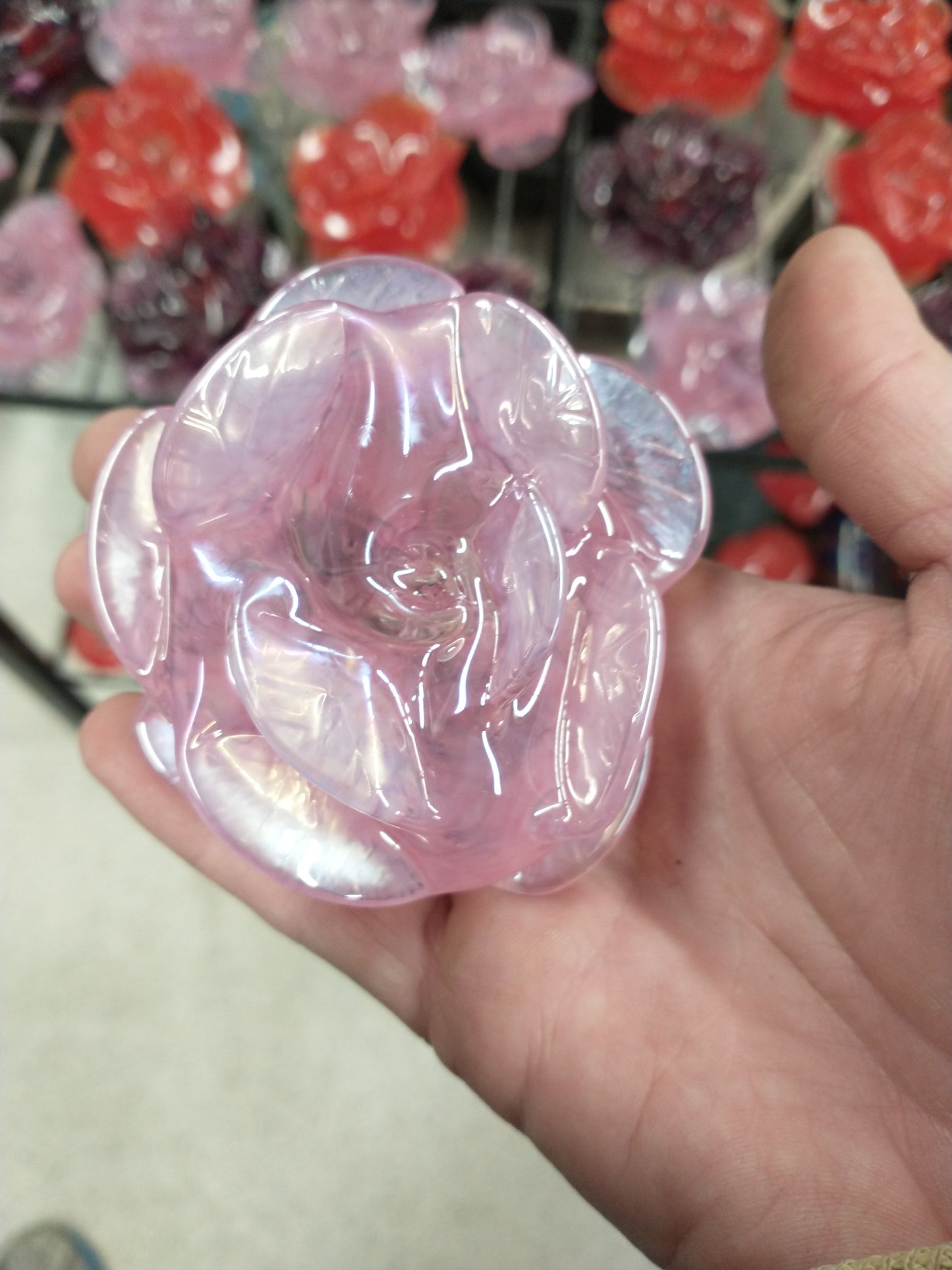 Glass Rose Bud SINGLE glass Roses glass roses valentines day roses red roses hand blown glass