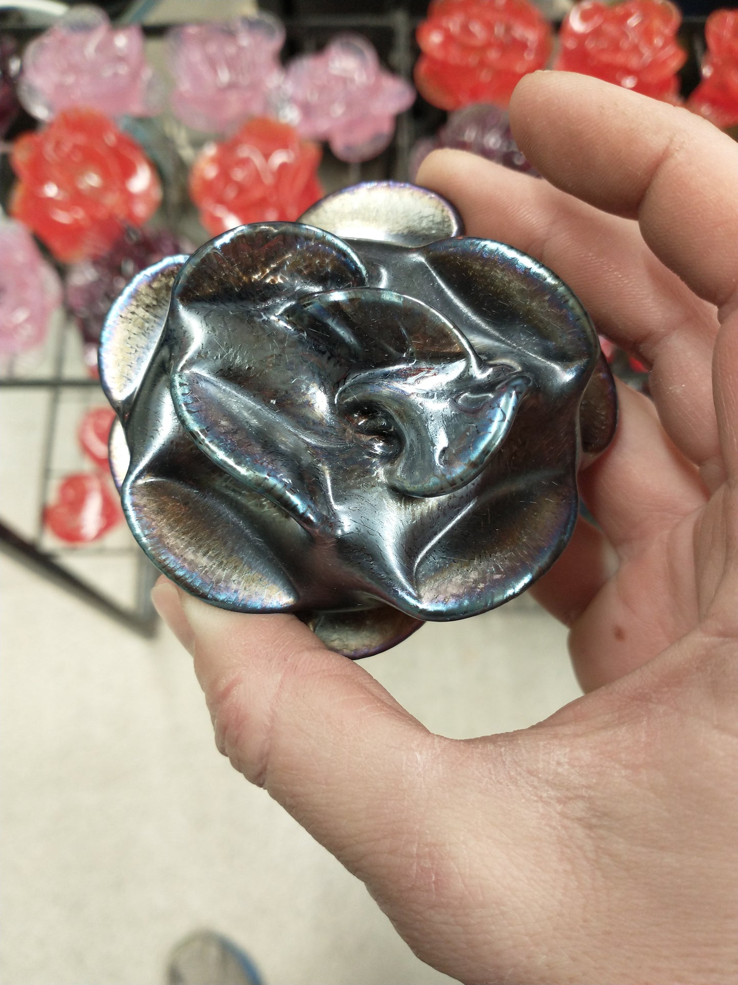 Glass Rose Bud SINGLE glass Roses glass roses valentines day roses red roses hand blown glass