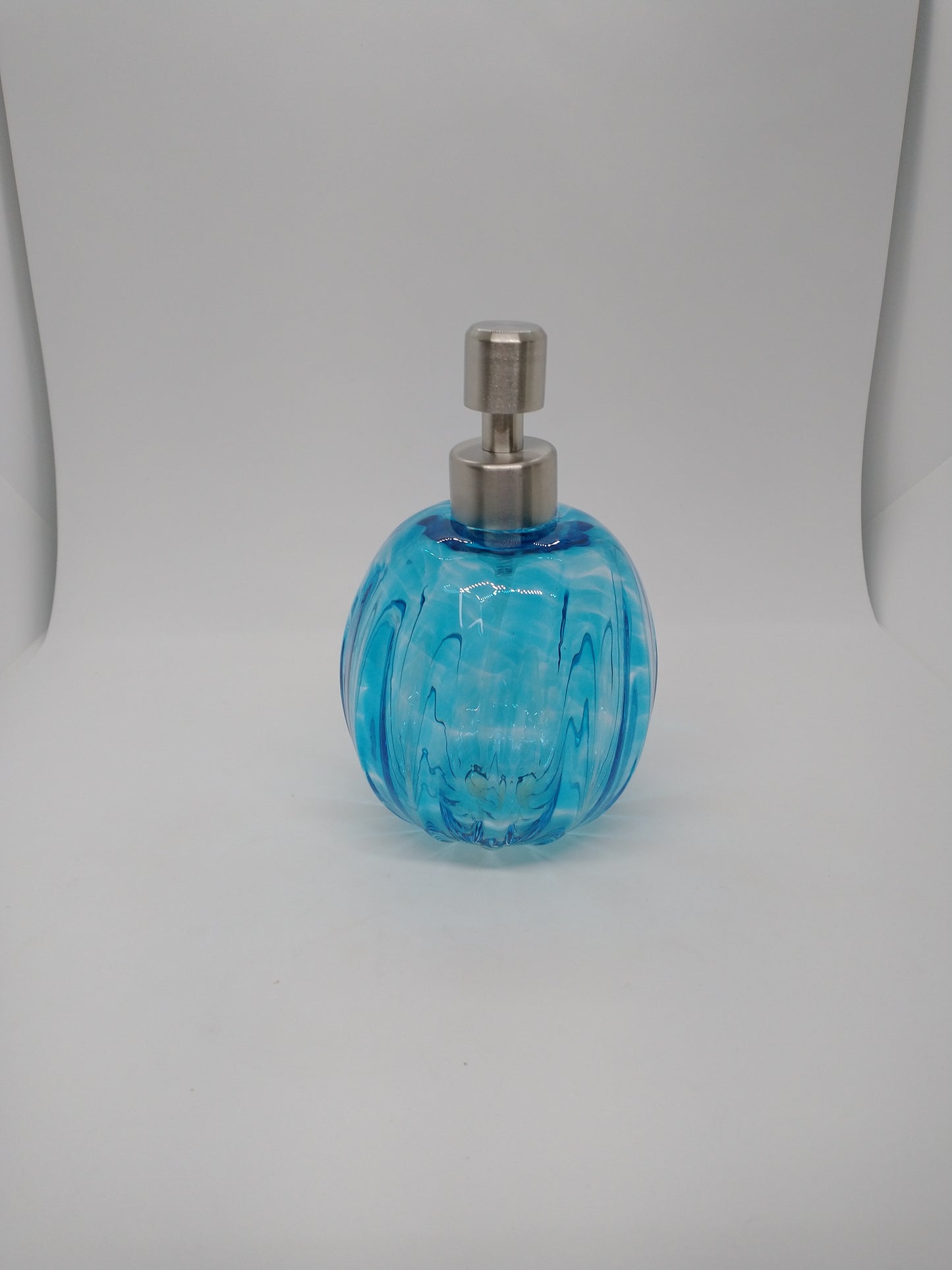 Glass Soap dispenser hand blown glass soap pump lotion dispenser kitchen bathroom liquid soap