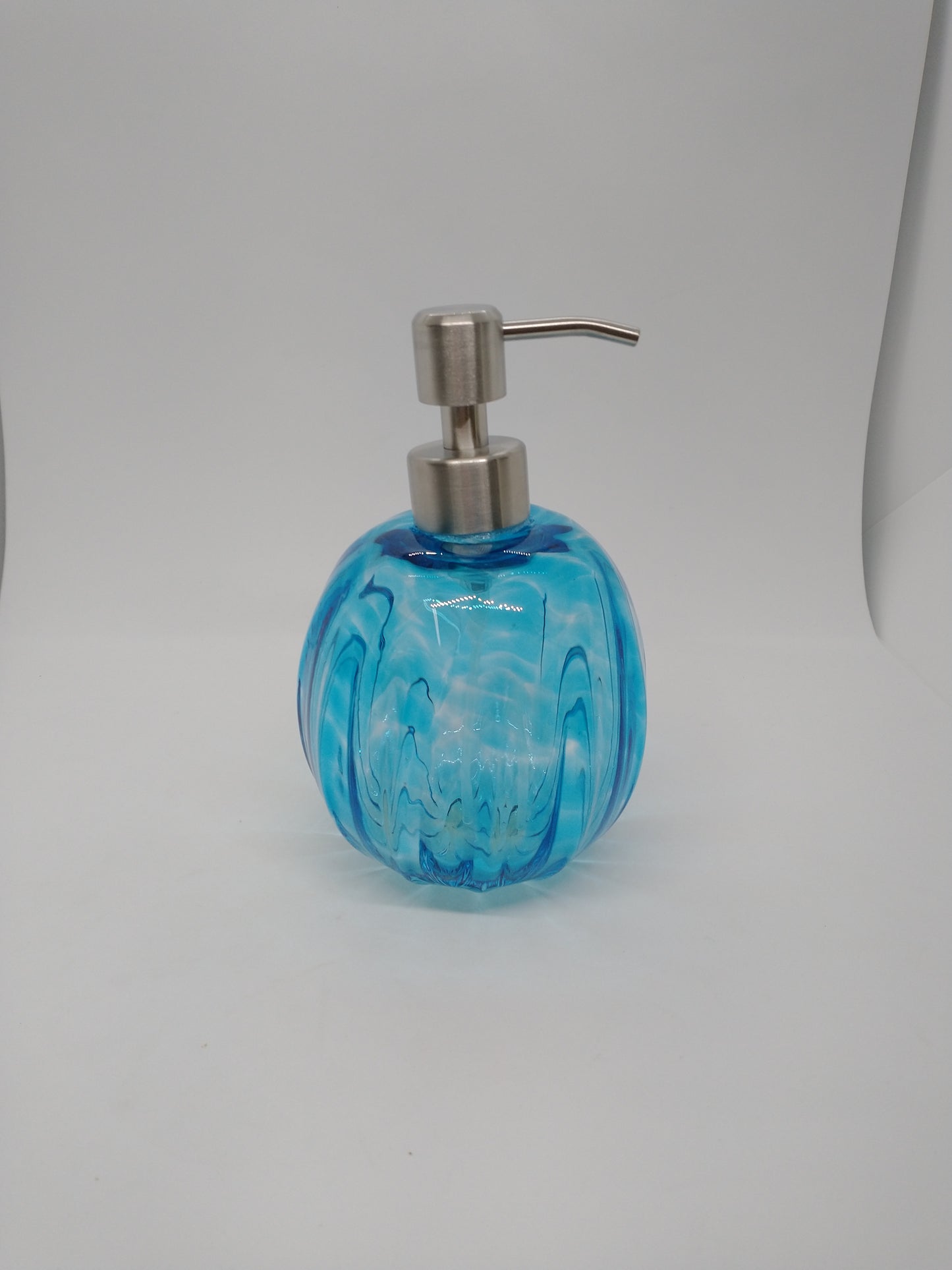 Glass Soap dispenser hand blown glass soap pump lotion dispenser kitchen bathroom liquid soap