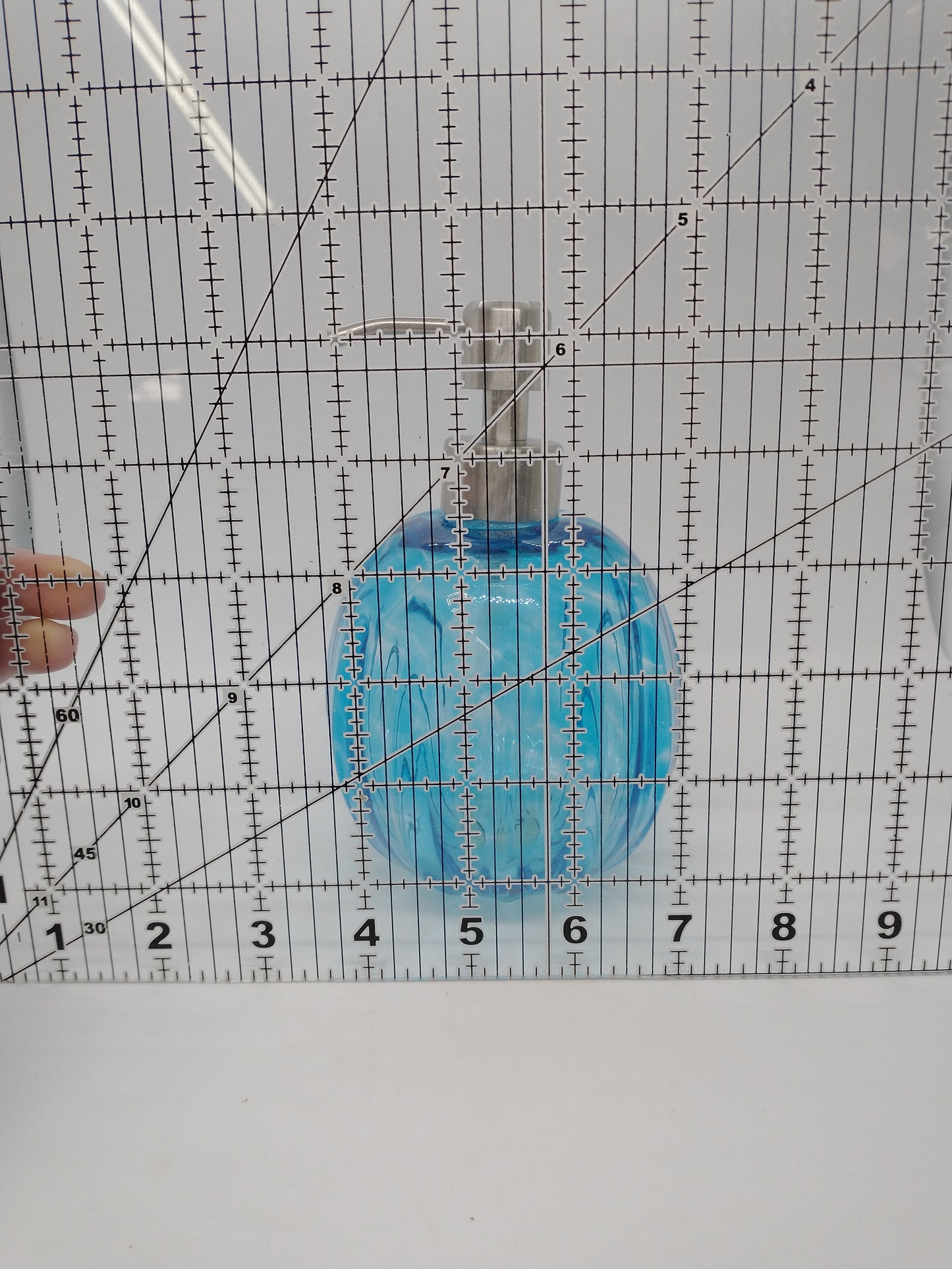 Glass Soap dispenser hand blown glass soap pump lotion dispenser kitchen bathroom liquid soap