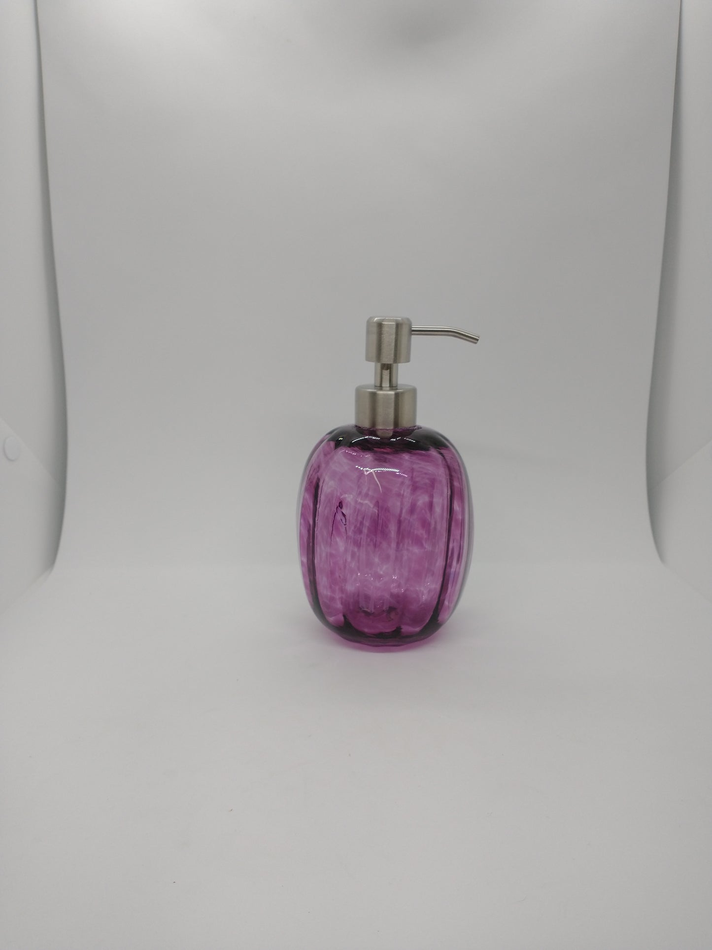 Glass Soap dispenser hand blown glass soap pump lotion dispenser kitchen bathroom liquid soap