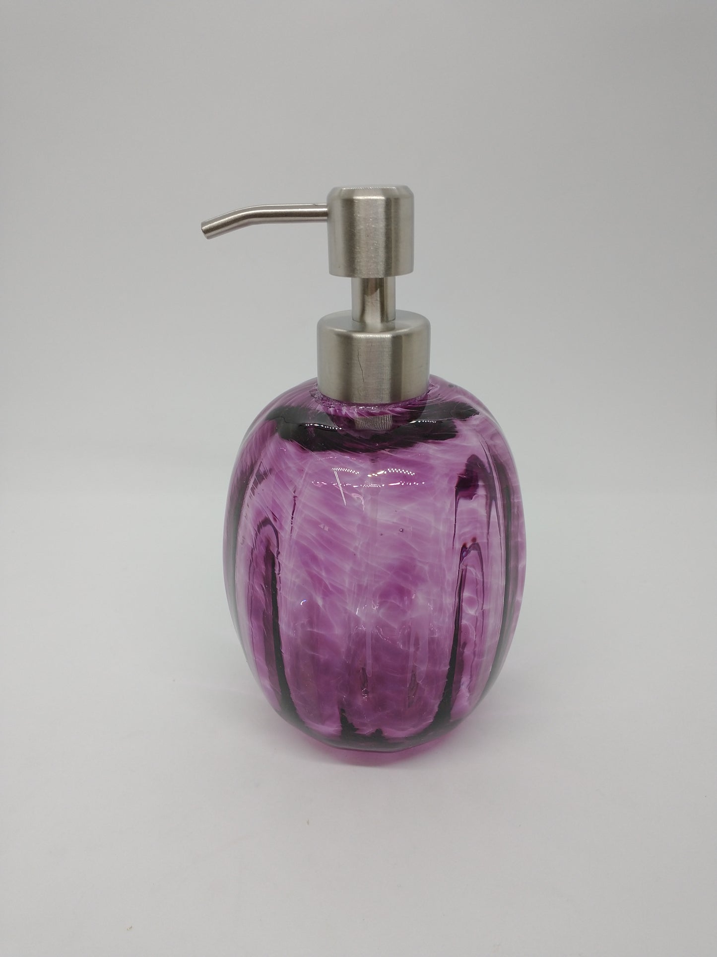 Glass Soap dispenser hand blown glass soap pump lotion dispenser kitchen bathroom liquid soap