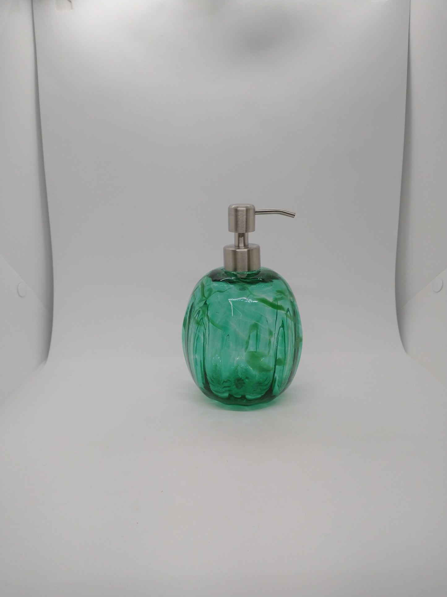 Glass Soap dispenser hand blown glass soap pump lotion dispenser kitchen bathroom liquid soap