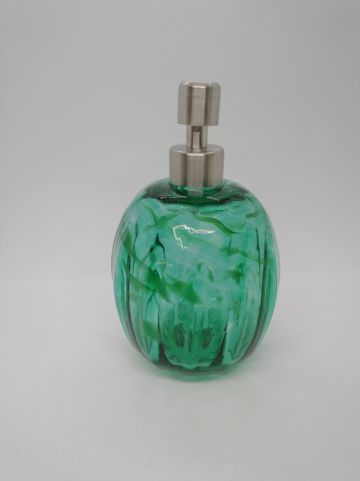 Glass Soap dispenser hand blown glass soap pump lotion dispenser kitchen bathroom liquid soap
