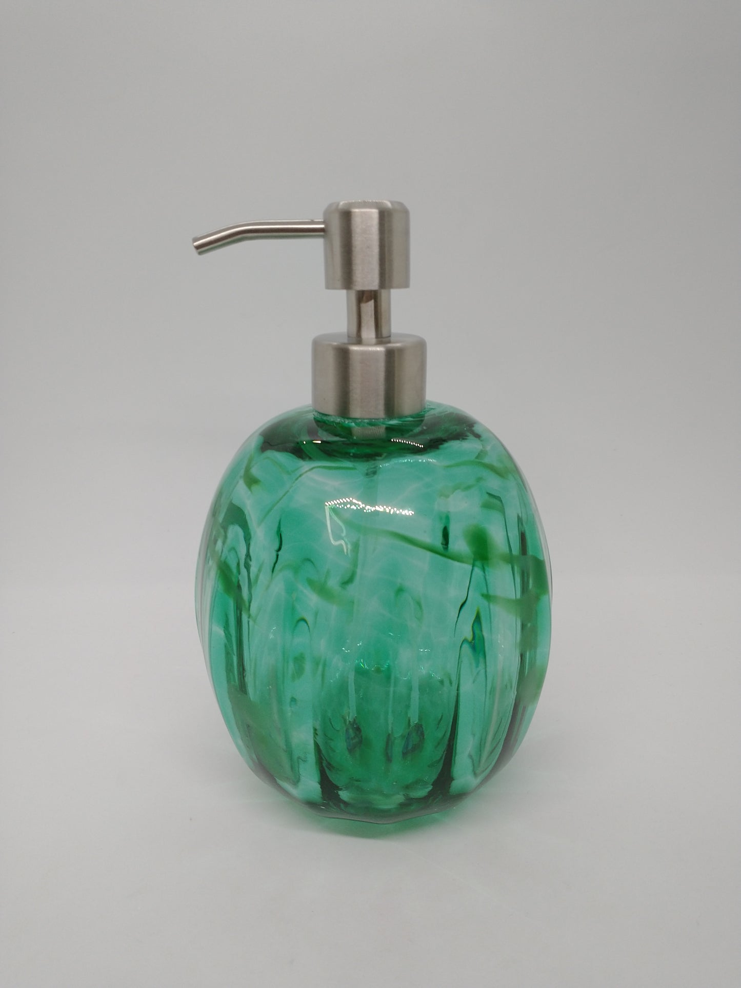 Glass Soap dispenser hand blown glass soap pump lotion dispenser kitchen bathroom liquid soap