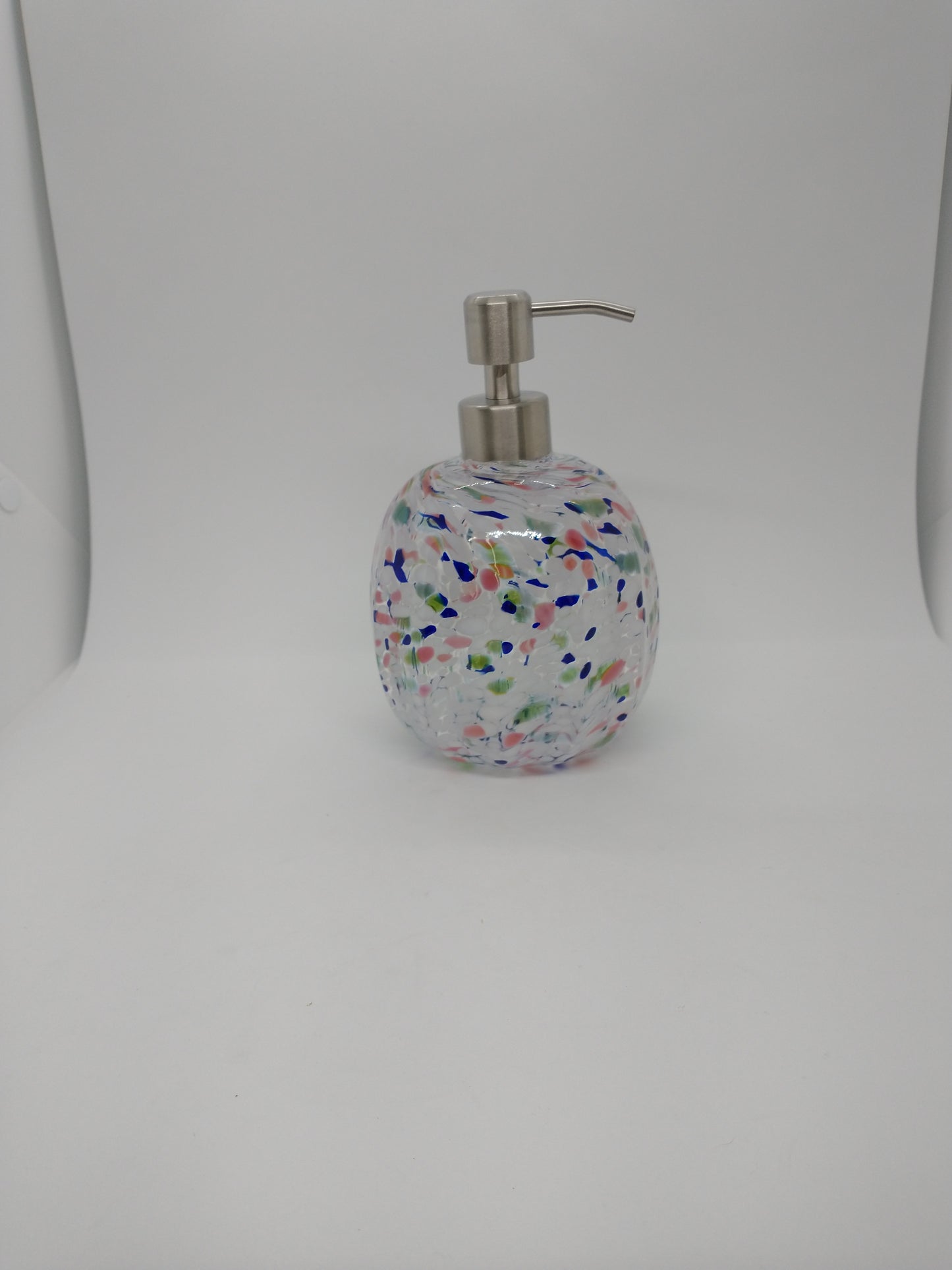 Glass Soap dispenser hand blown glass soap pump lotion dispenser kitchen bathroom liquid soap